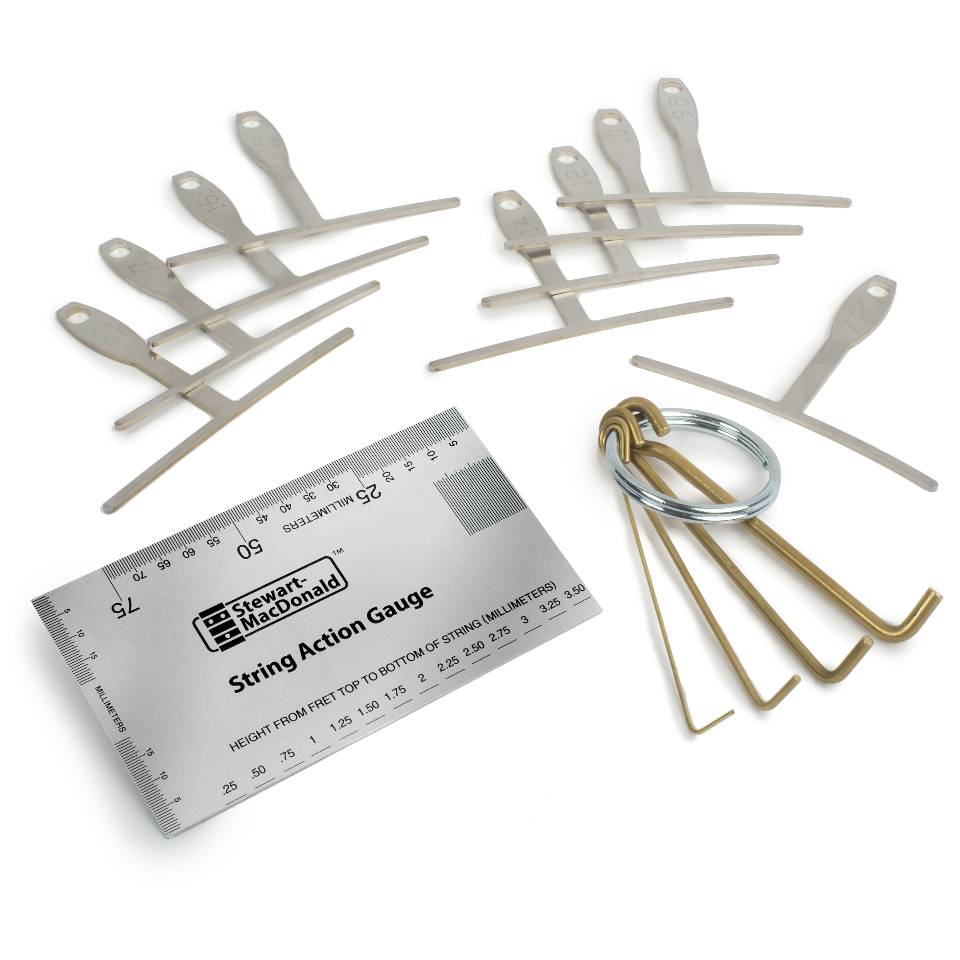 Action Adjustment Set for Electric Guitar, Metric