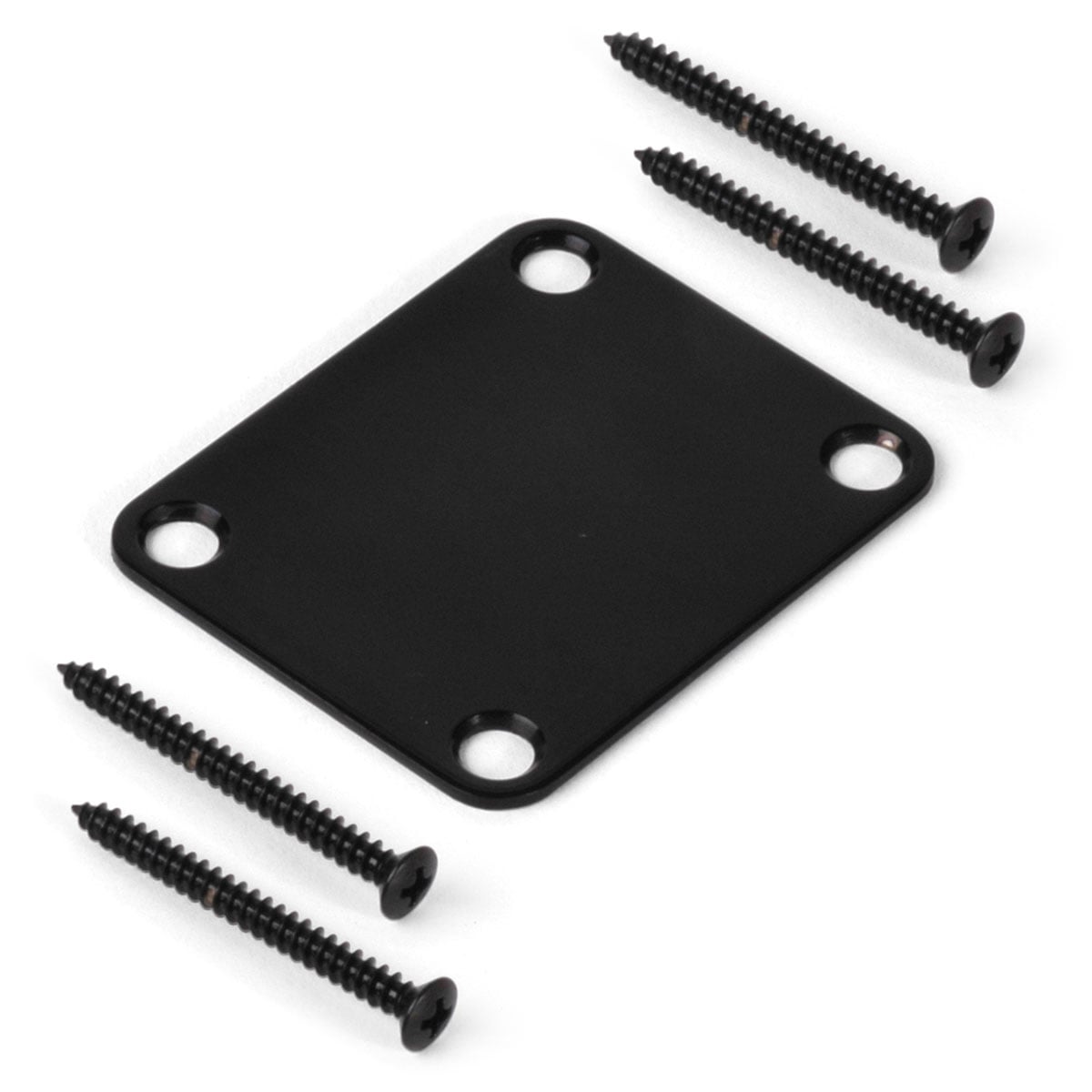 Gotoh Neck Mounting Plate, Black, with screws