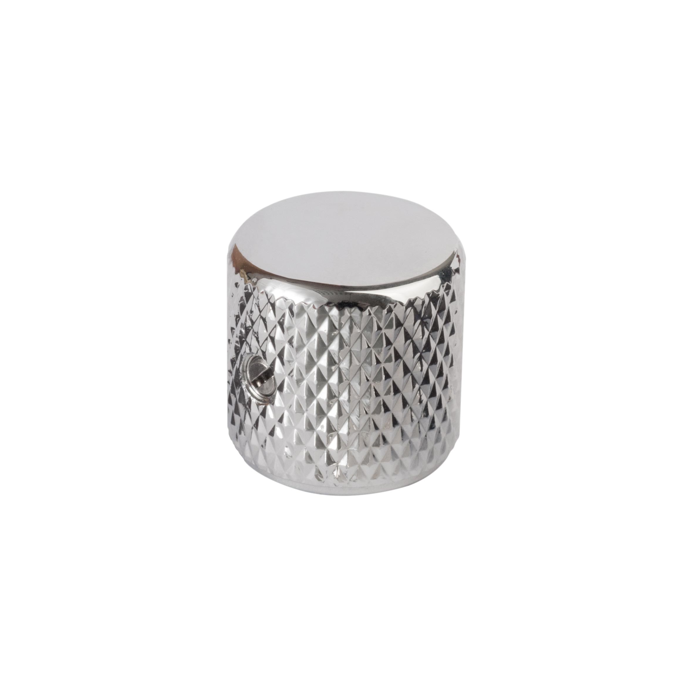 Flat-top Knob, Chrome, 6mm shaft