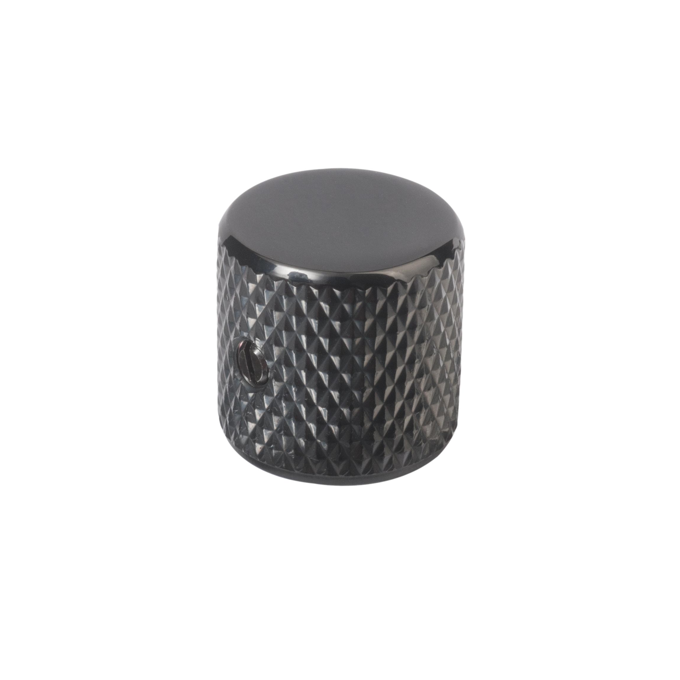 Flat-top Knob, Black, 1/4" shaft