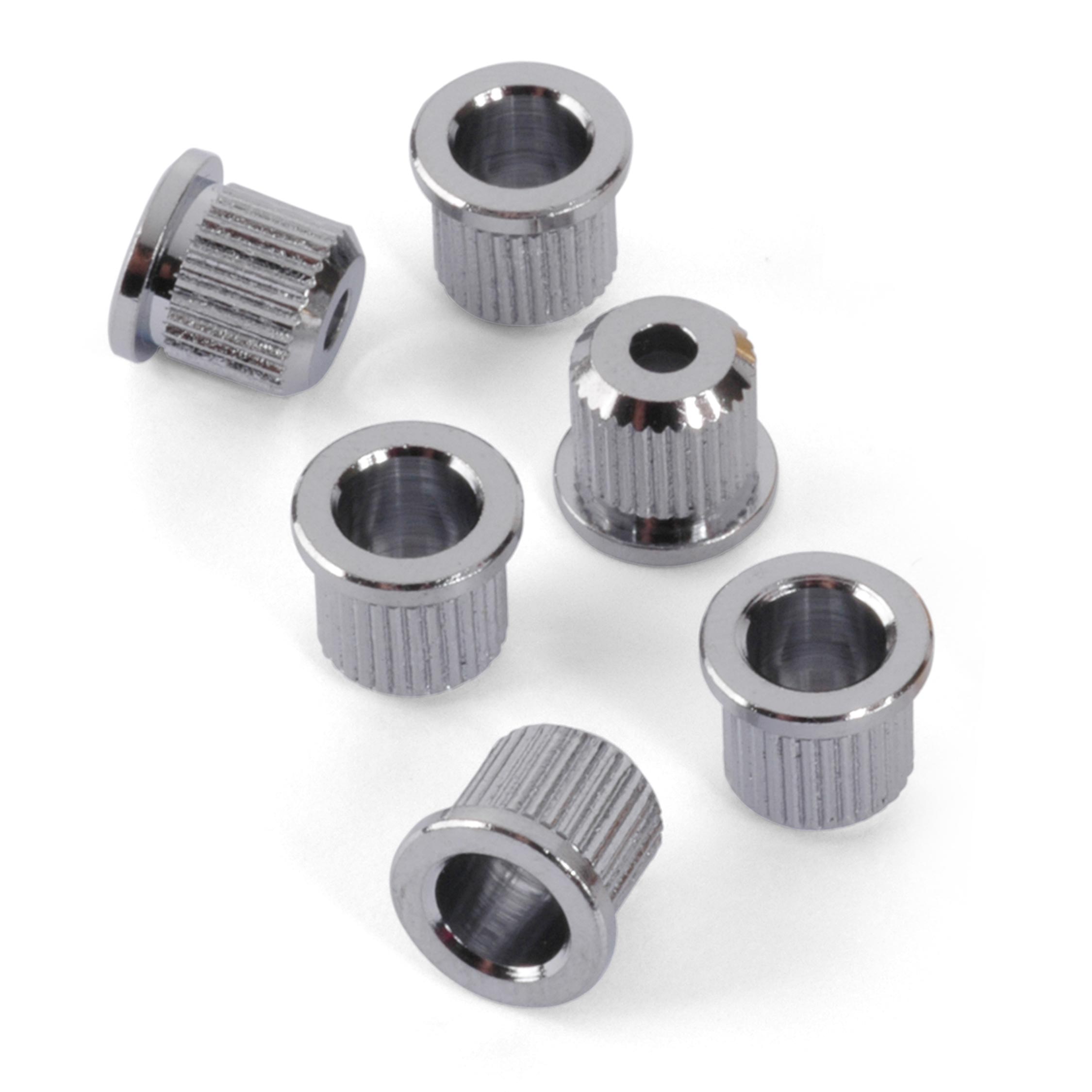 Gotoh Guitar String Ferrules, Chrome, set of 6