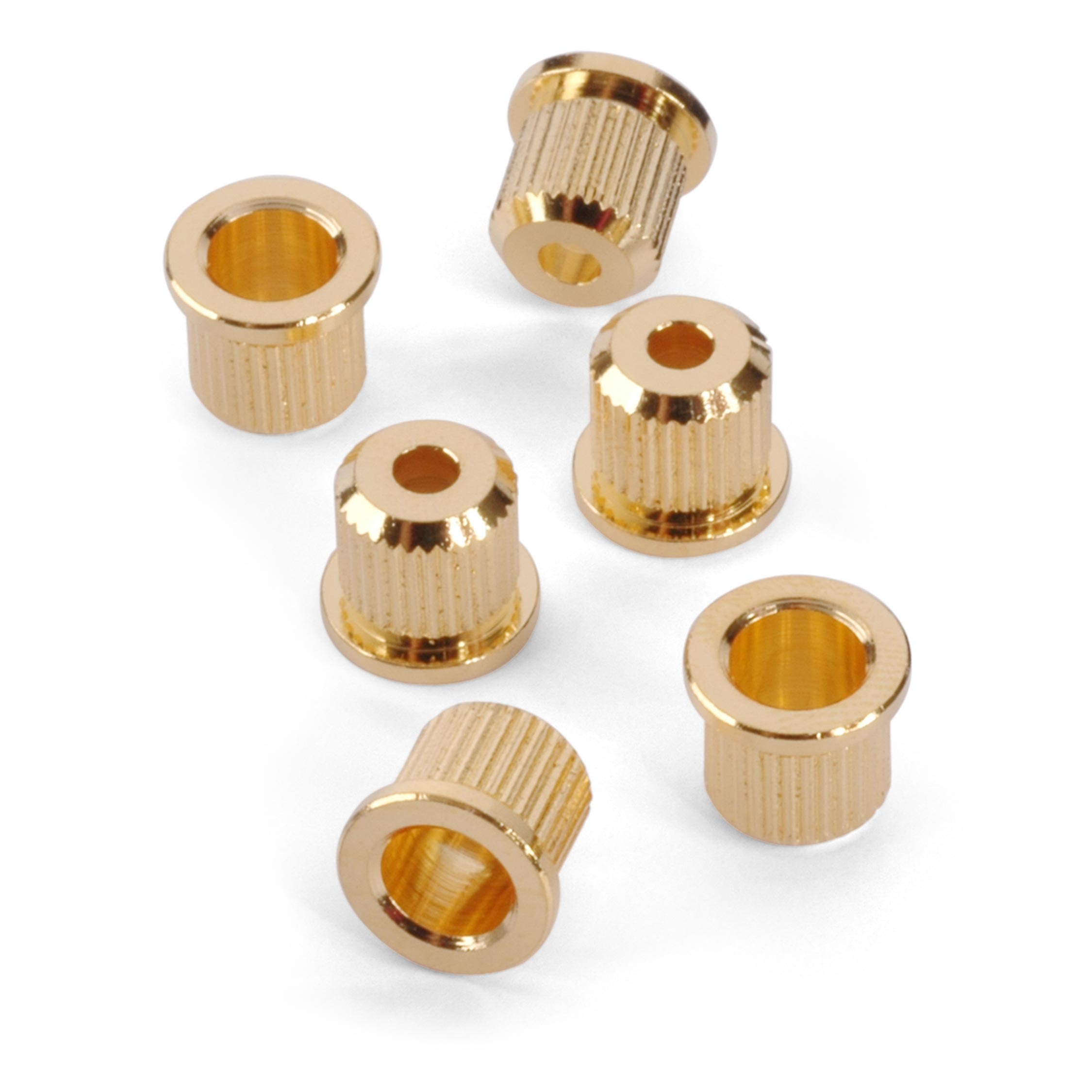 Gotoh Guitar String Ferrules, Gold, set of 6