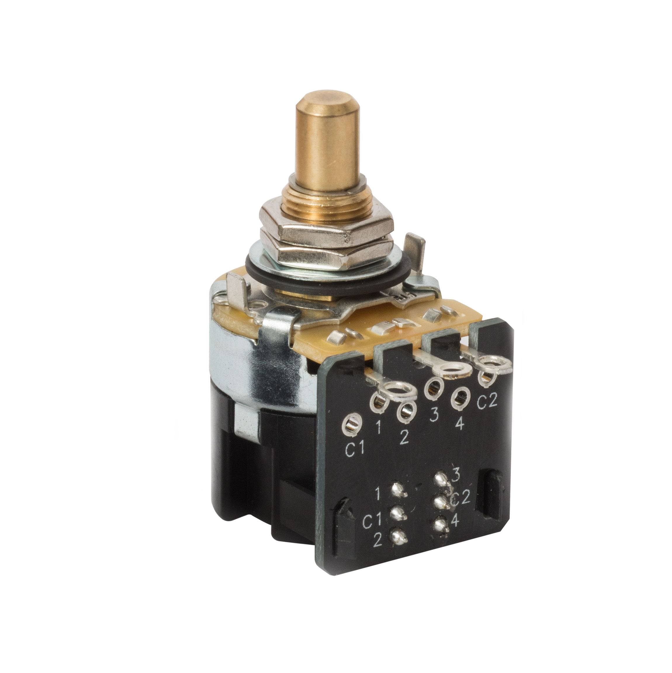 CTS Push-pull Pots, DPDT, Solid shaft, 500K-ohm (CTS #450S 3911)