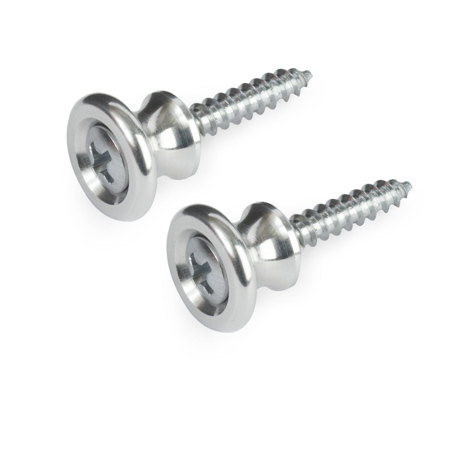 Gotoh Strap Buttons for Gibson, Polished Aluminum, set of 2