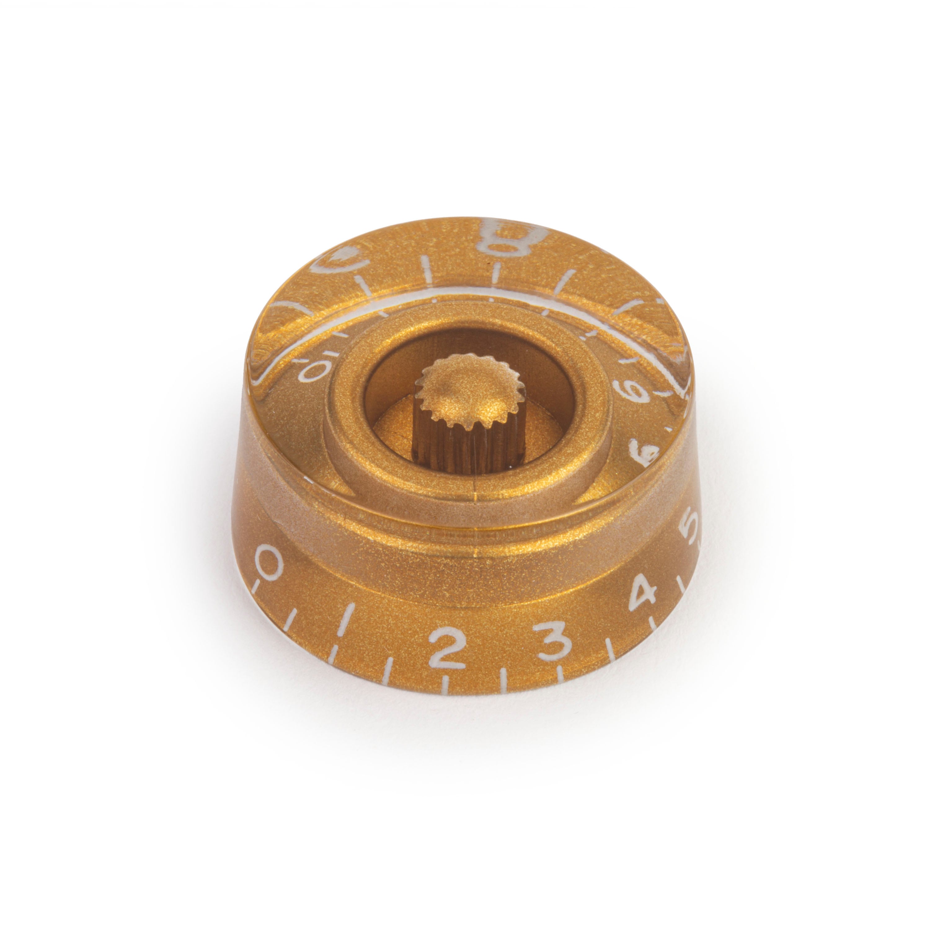 Speed Knob, Gold, for fine-knurled pot shaft (CTS)