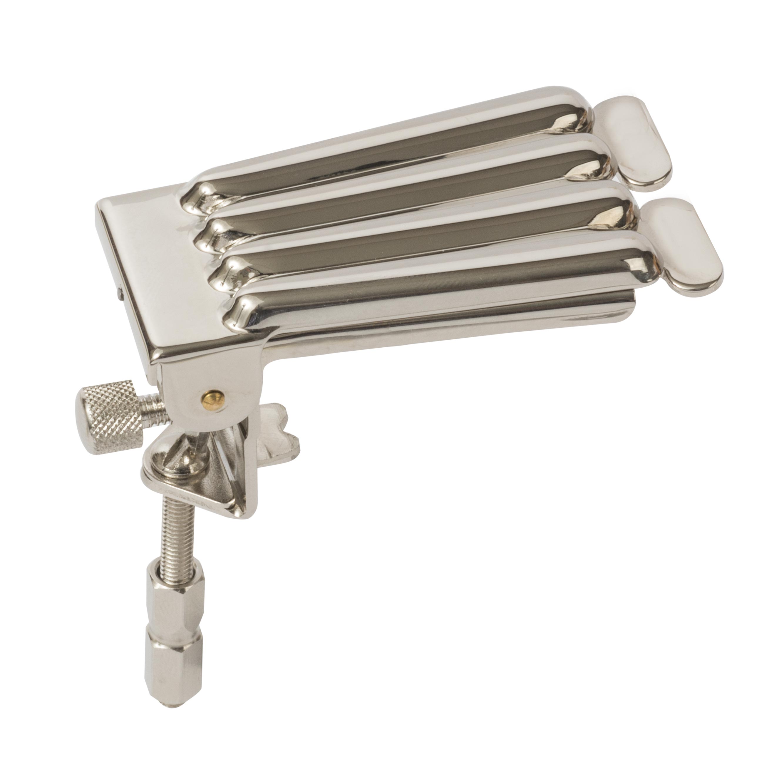 Prucha Clamshell Banjo Tailpiece,  Nickel