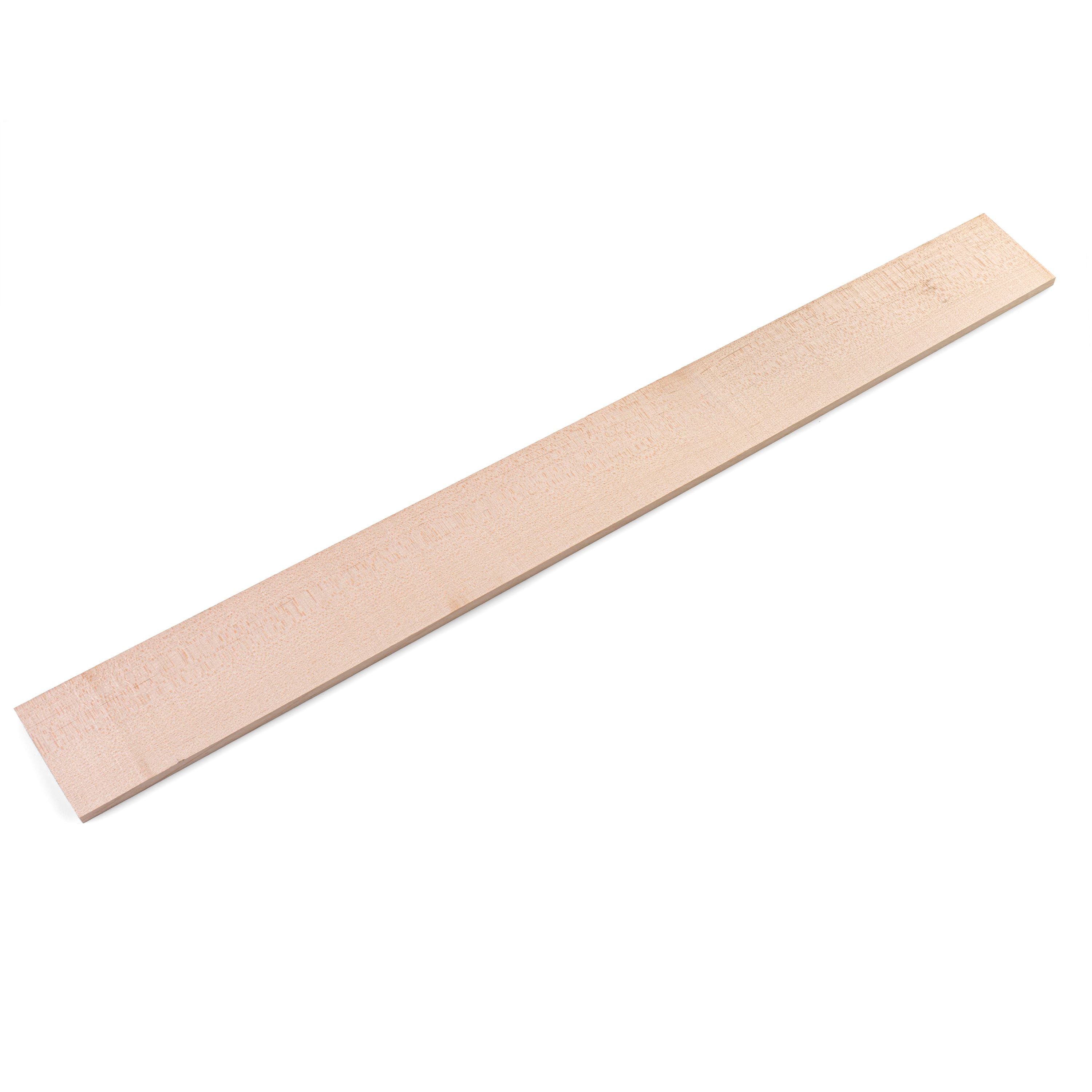 Unslotted Fingerboard for Bass, Maple, 3" wide