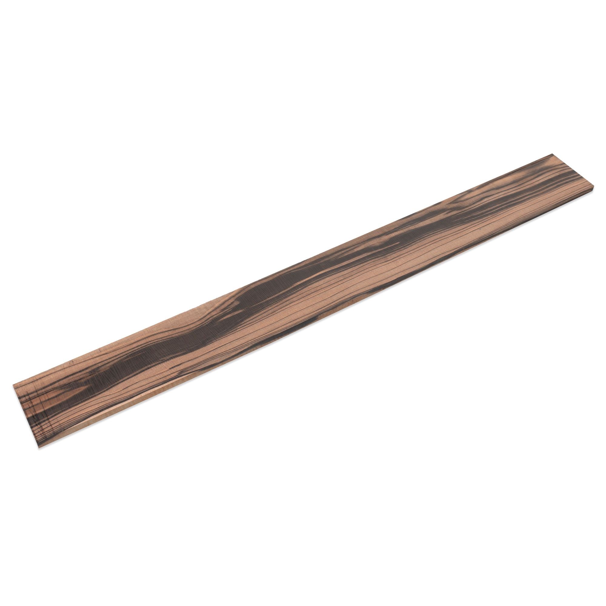 Unslotted Fingerboard for Bass, Macassar Ebony