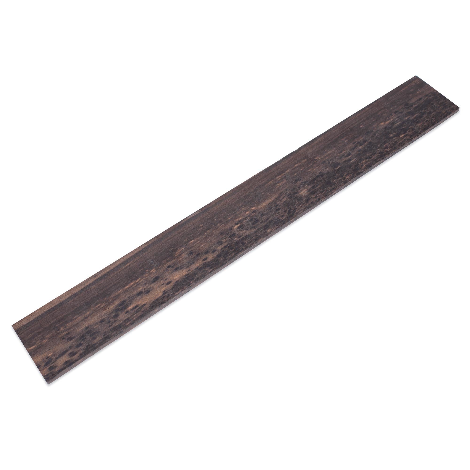 Unslotted Fingerboard for Guitar, Leopard Ebony