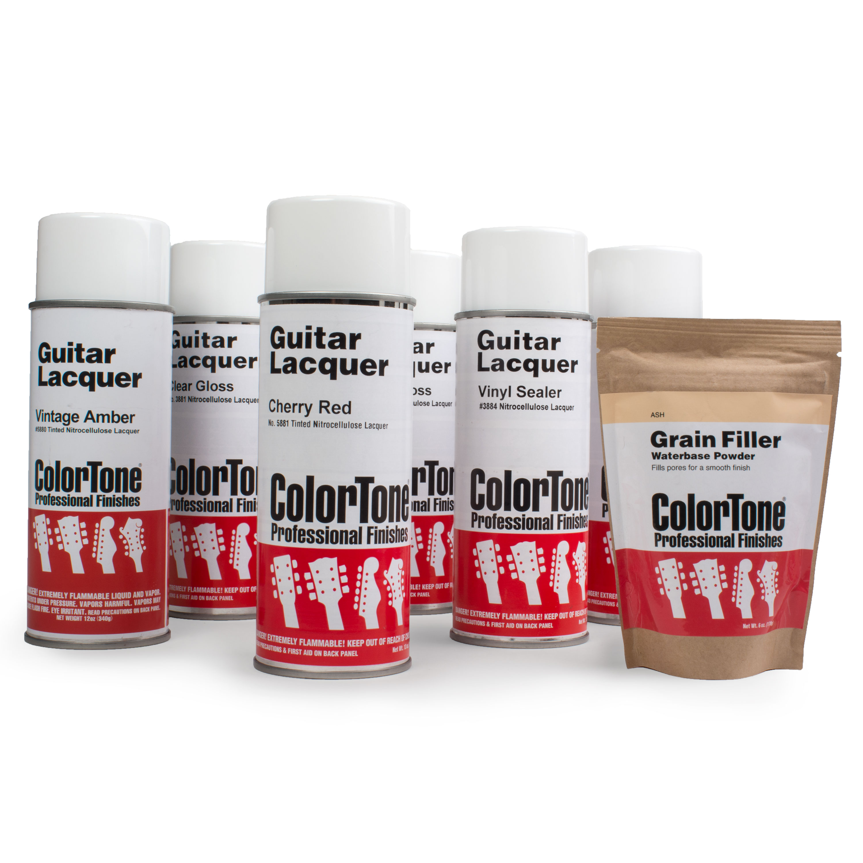 ColorTone Aerosol Finishing Set for Cherry Sunburst, For Ash