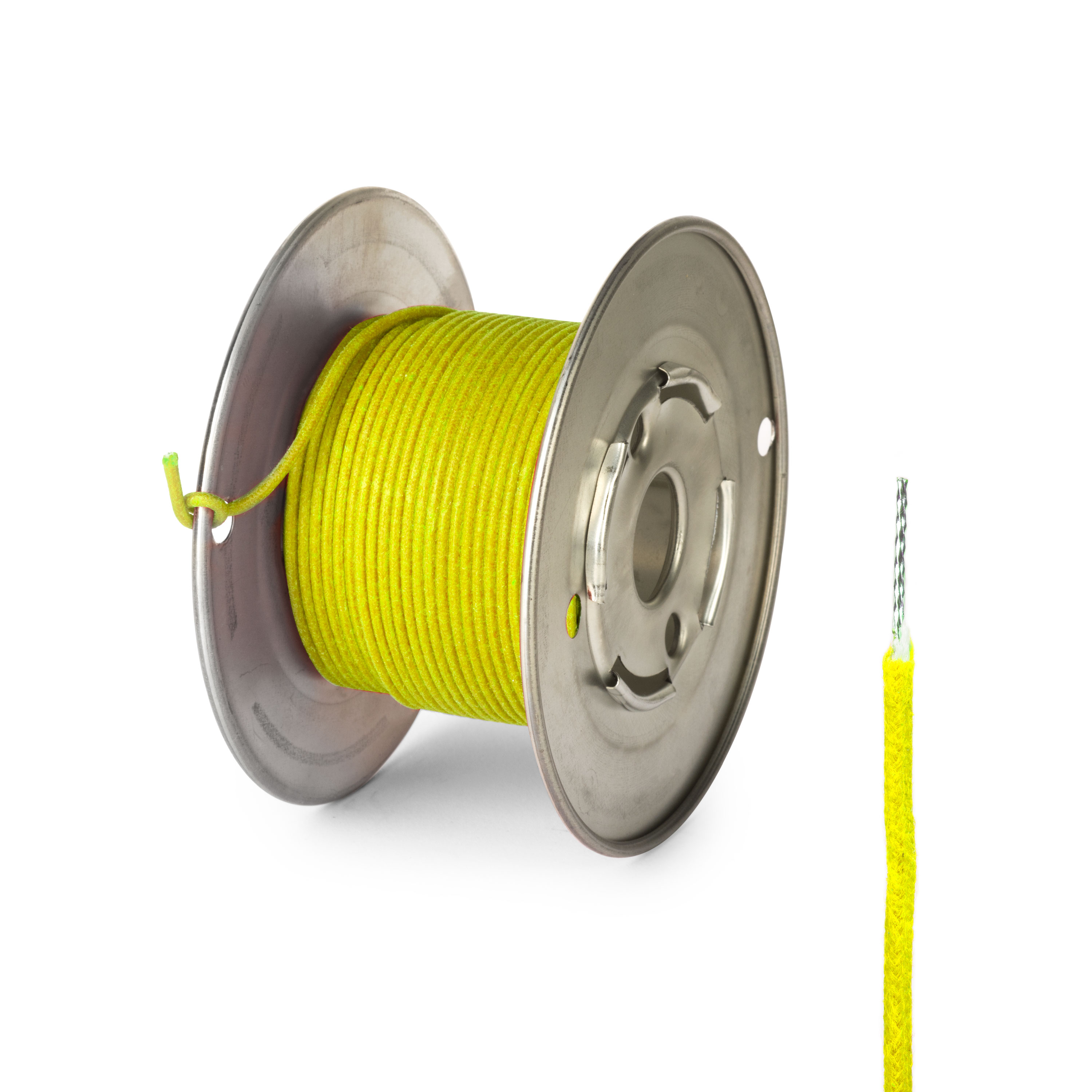 Vintage Stranded Core Push-back Wire - 50 feet, Yellow
