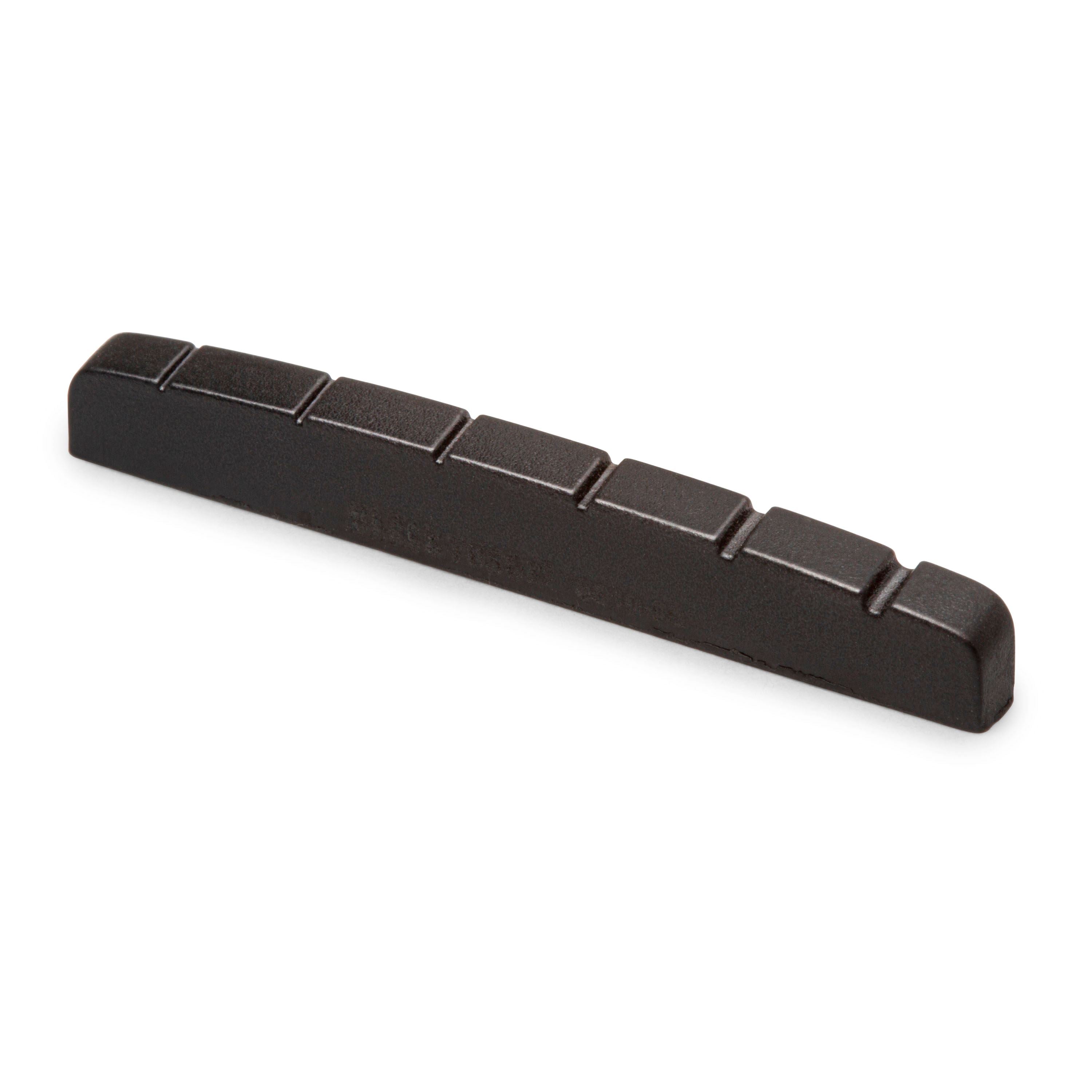 Graph Tech Black TUSQ XL Nuts, For Fender, slotted, top radius, flat bottom (PT-5010-00)