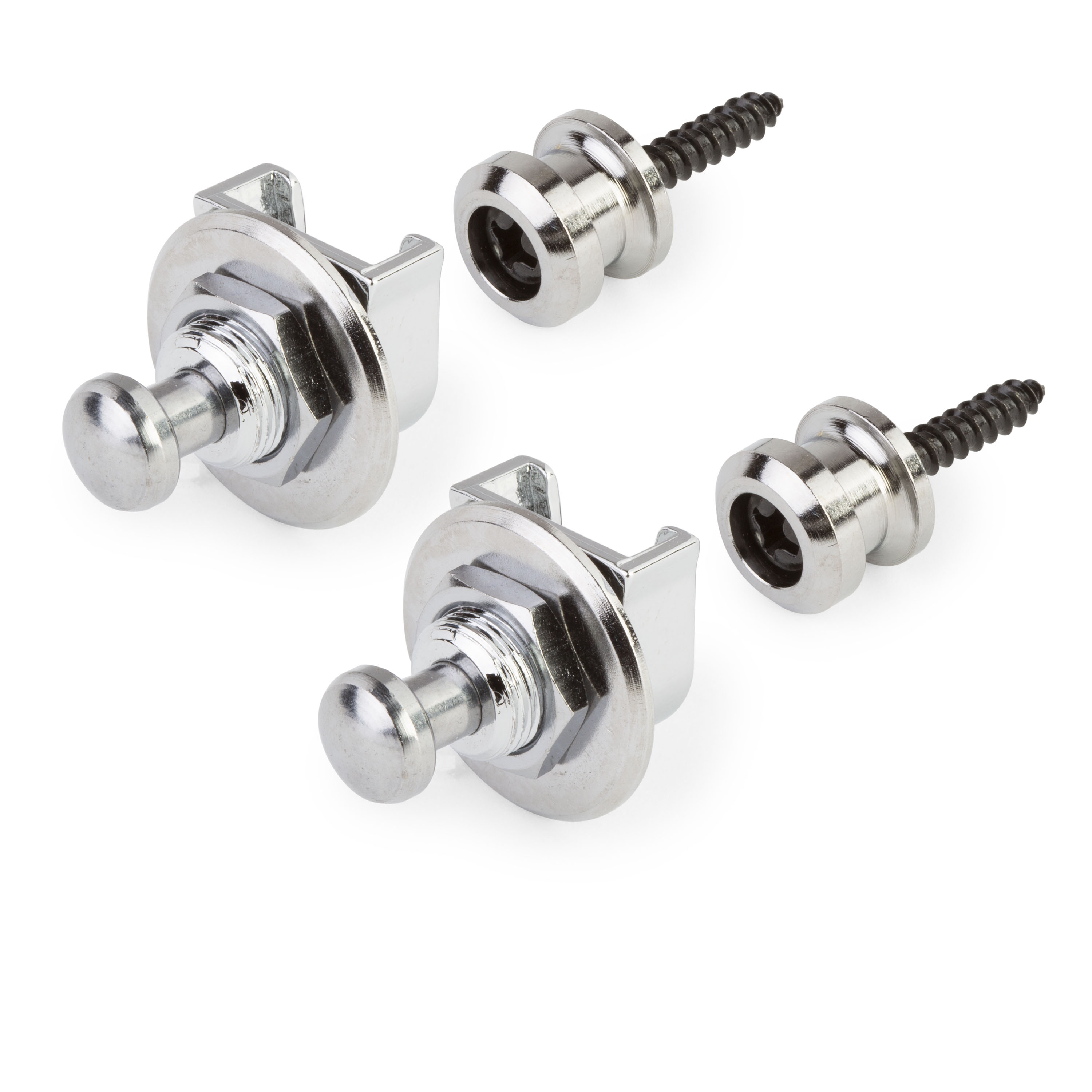Grover Quick-release Strap Locks, Chrome, set of 2