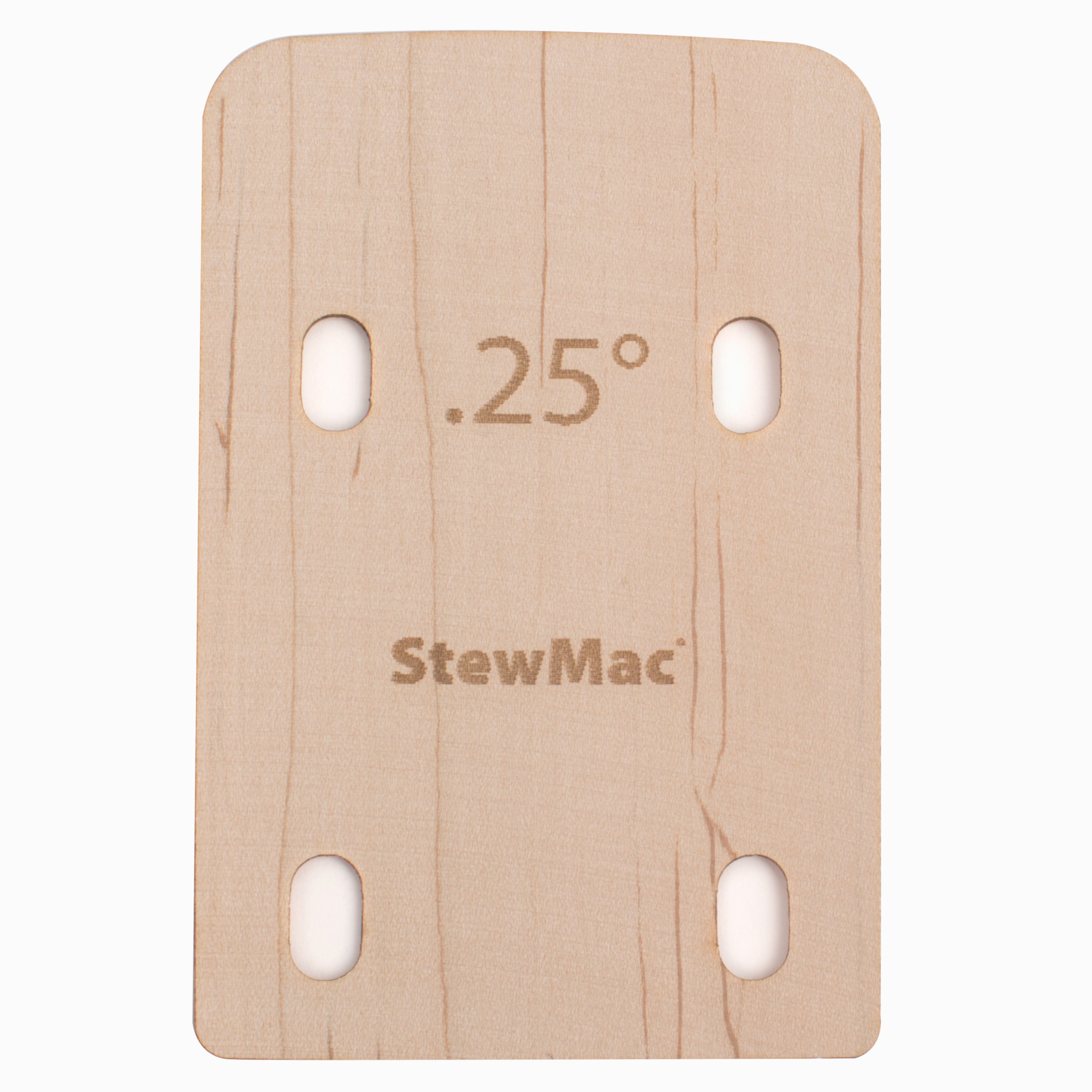 StewMac Neck Shims for Bass, Shaped, 0.25 degree