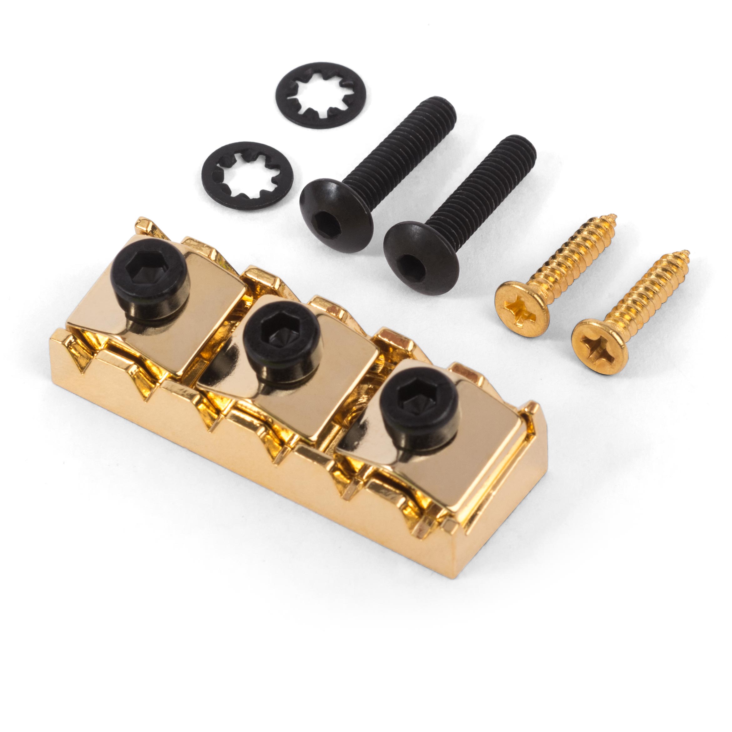 Floyd Rose Locking Nut Set, R3 Special/1000 Series, Gold