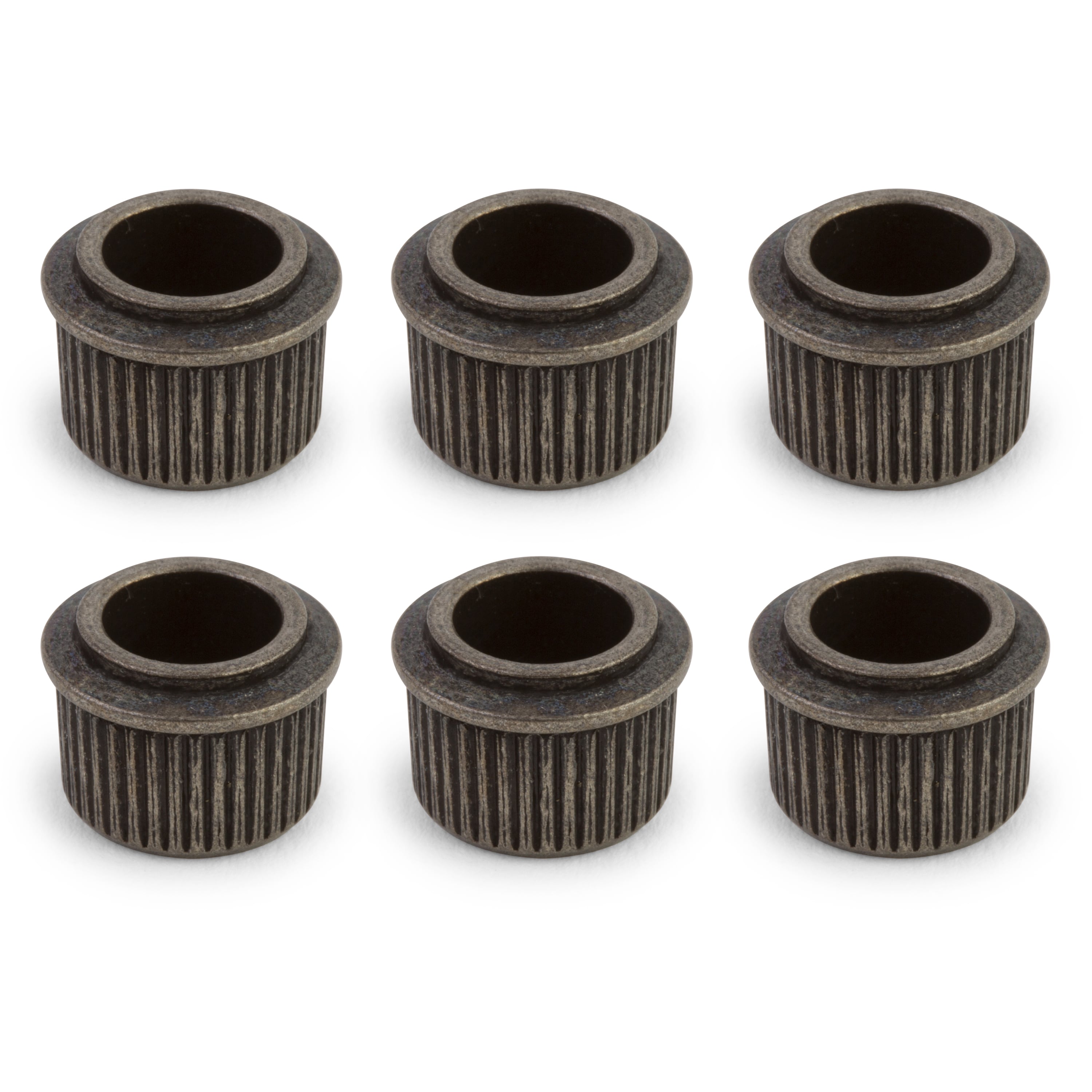 3/8" Conversion Tuner Bushing, Round, Relic nickel, set of 6