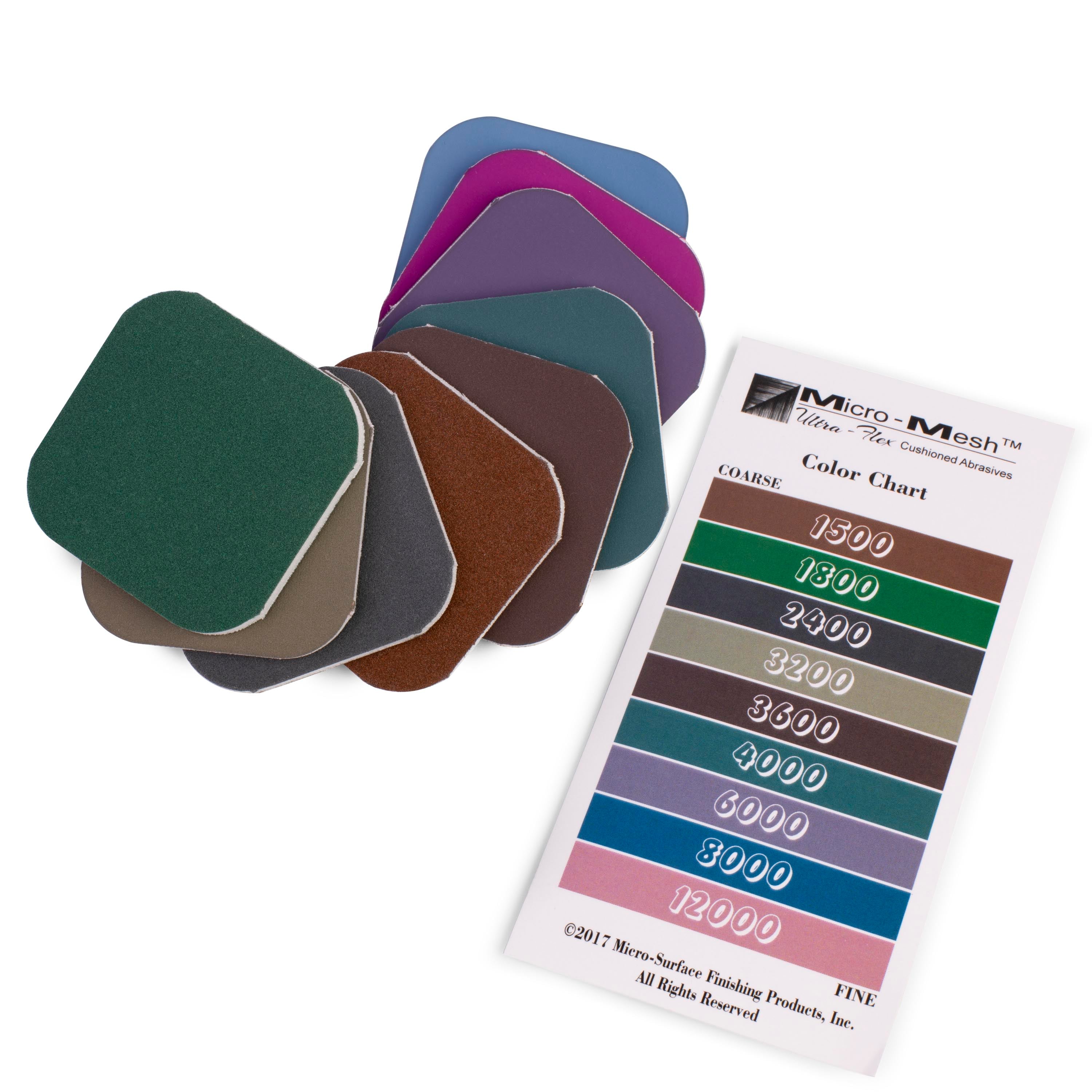 Micro-Mesh Soft Touch Pads, 2" x 2" Set of 9