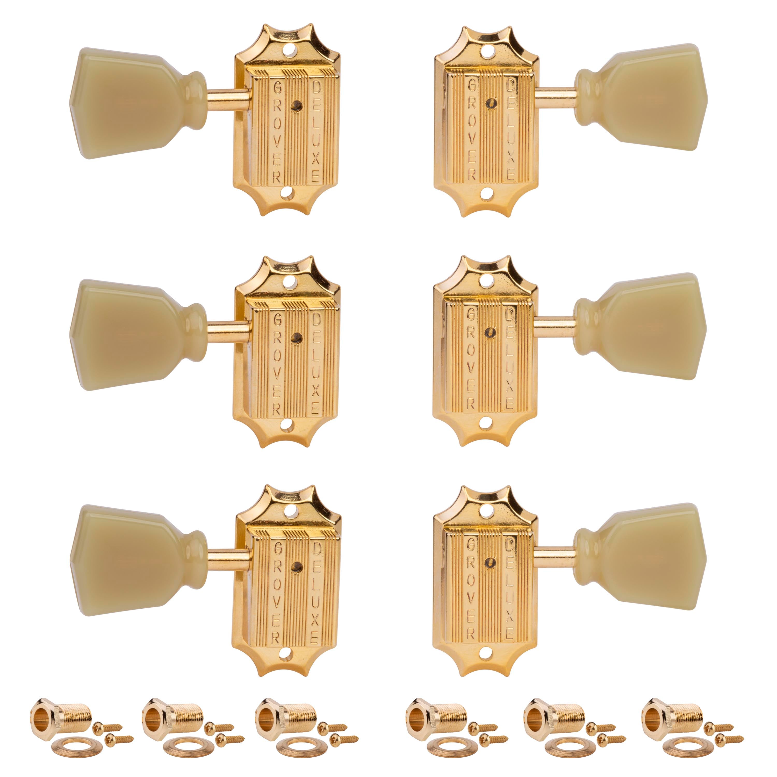 Grover Vintage (135 Series) 3+3 Tuners, Gold