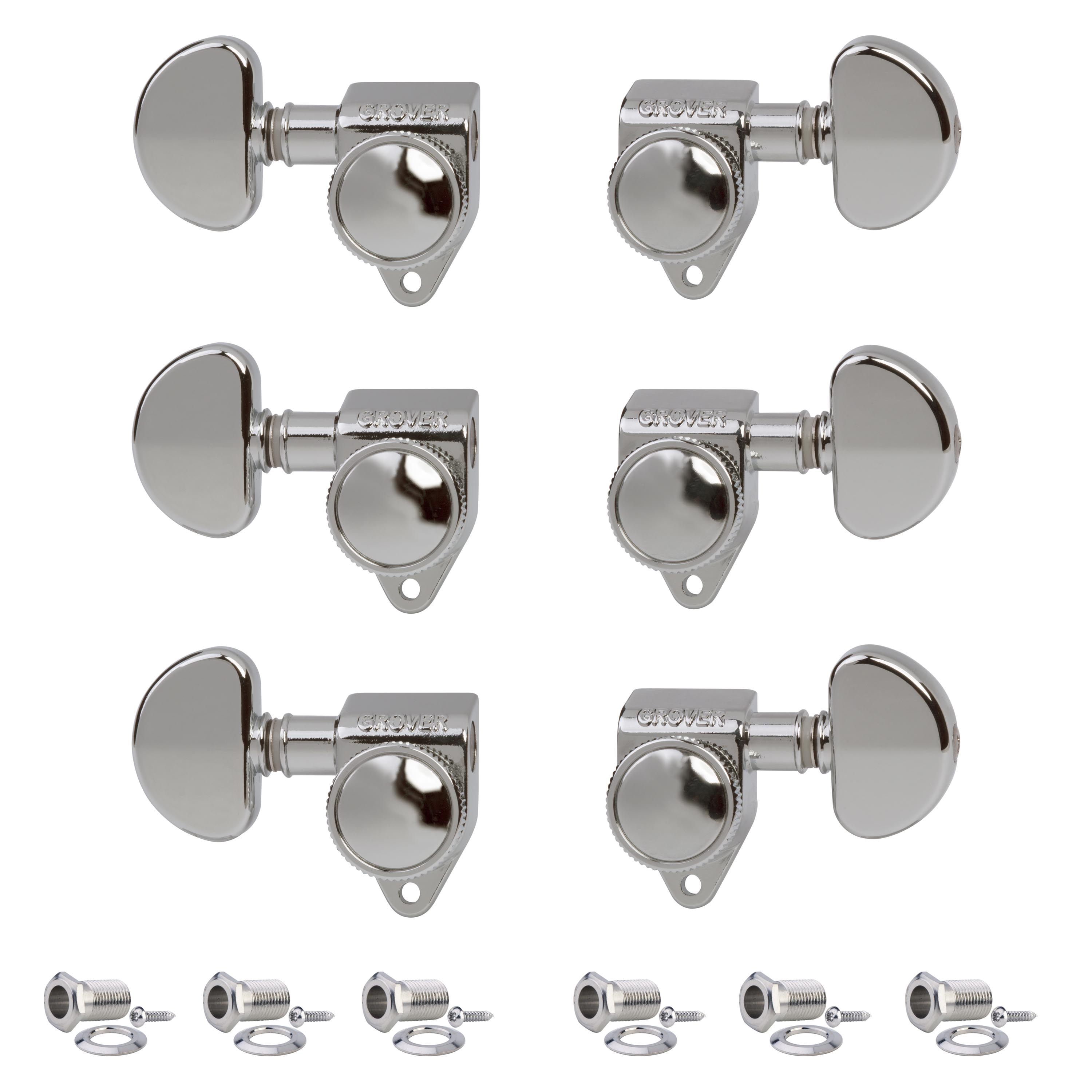 Grover Roto-Grip Locking Rotomatic (502 Series) 3+3 Tuners, Chrome