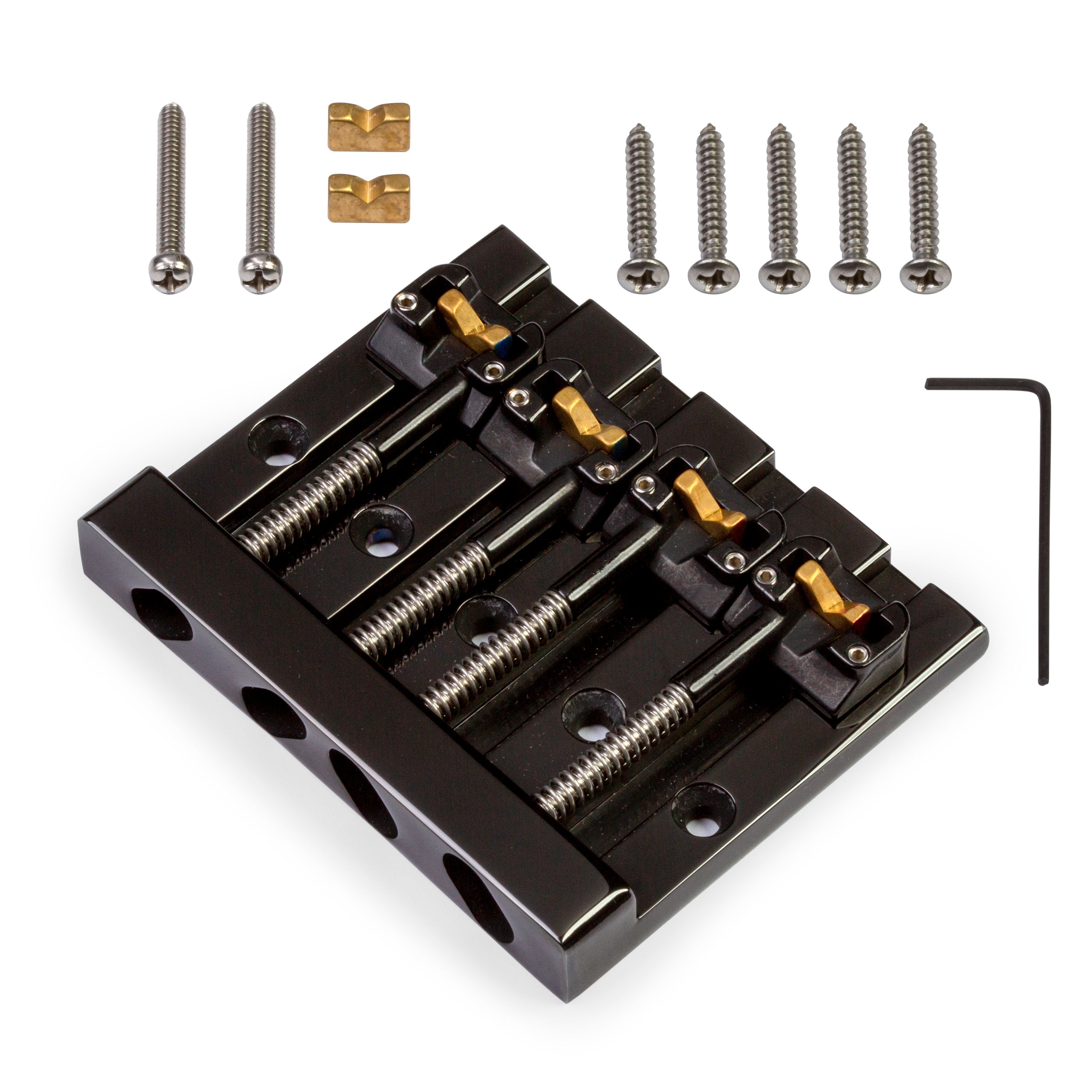 Hipshot 4-string MassKicker Bass Bridge, Black