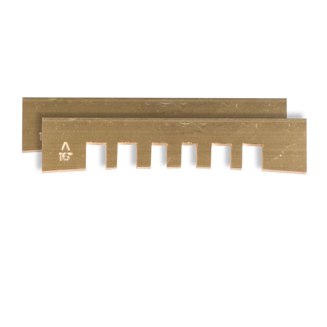 Notched Fret Press Inserts, 16" radius, set of 2