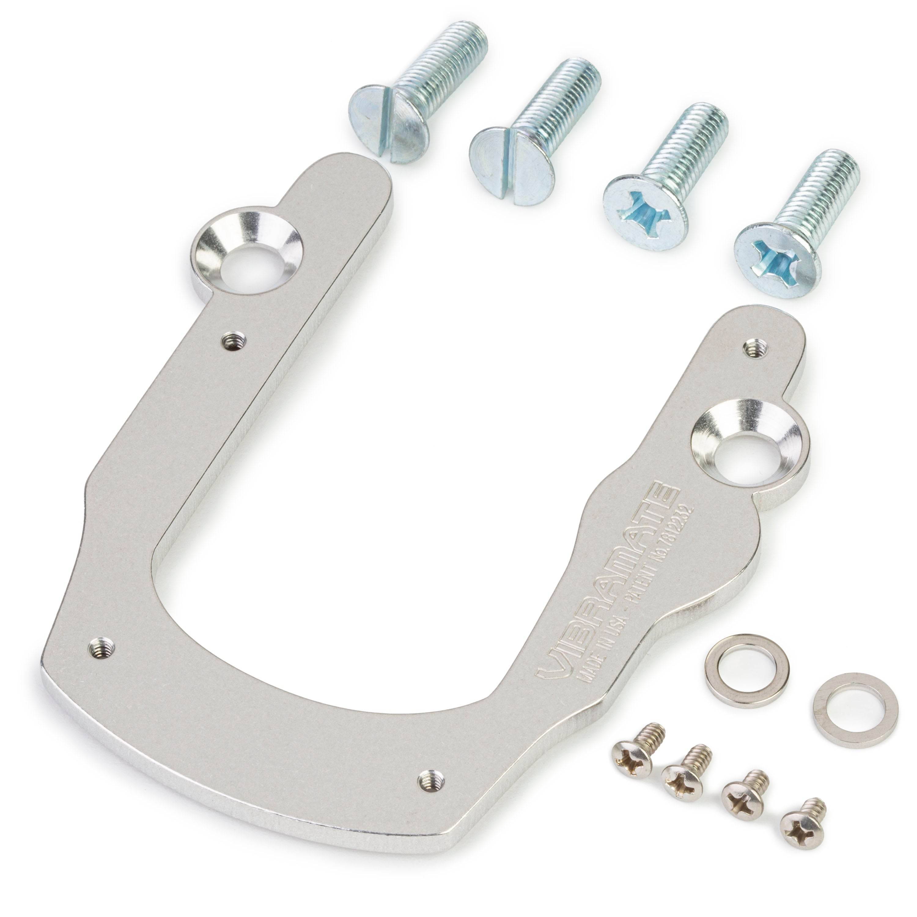 Vibramate V5 Adapter for Bigsby B5, V5 kit, polished aluminum
