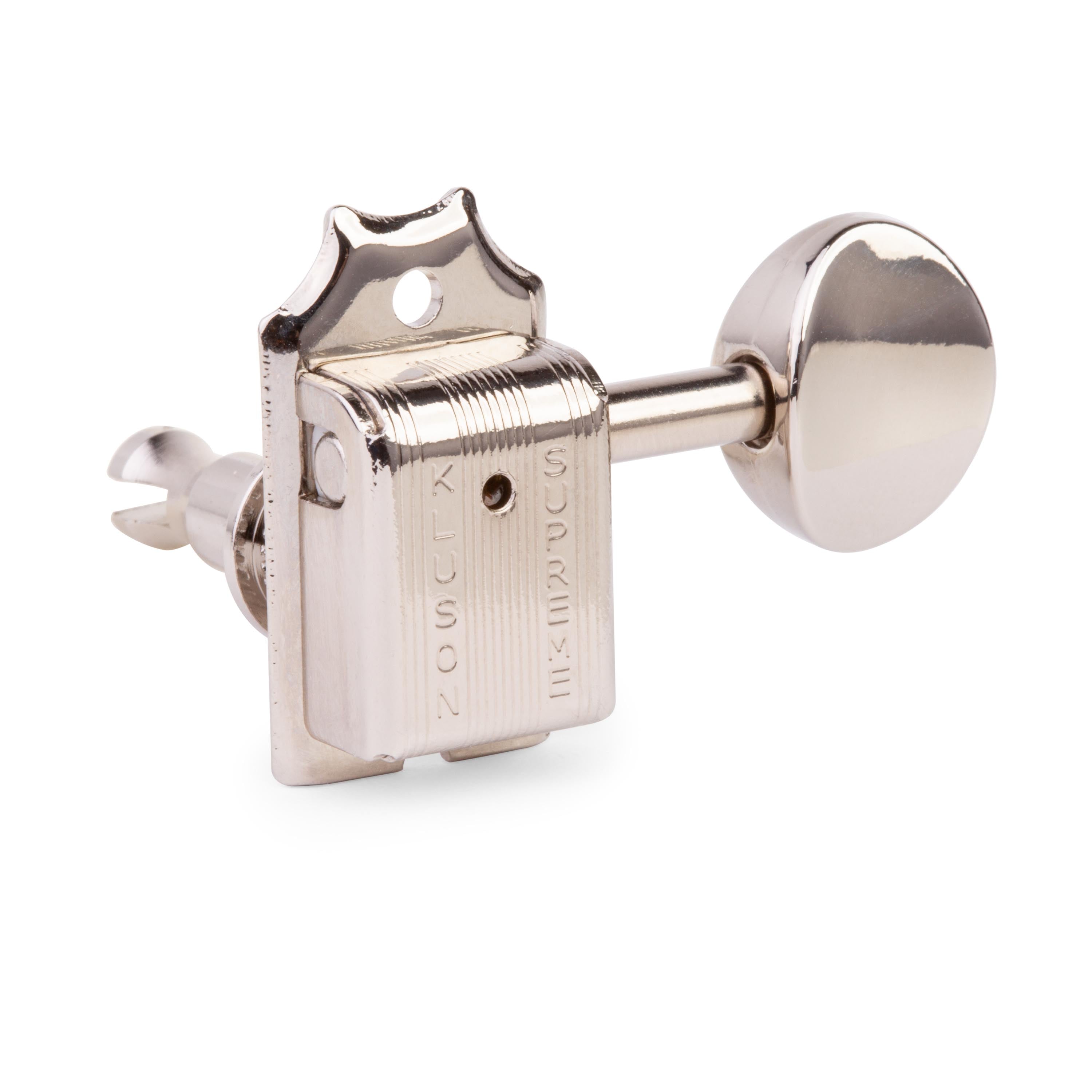 Kluson 6-In-Line Supreme Series Tuners, Staggered Safeti Post