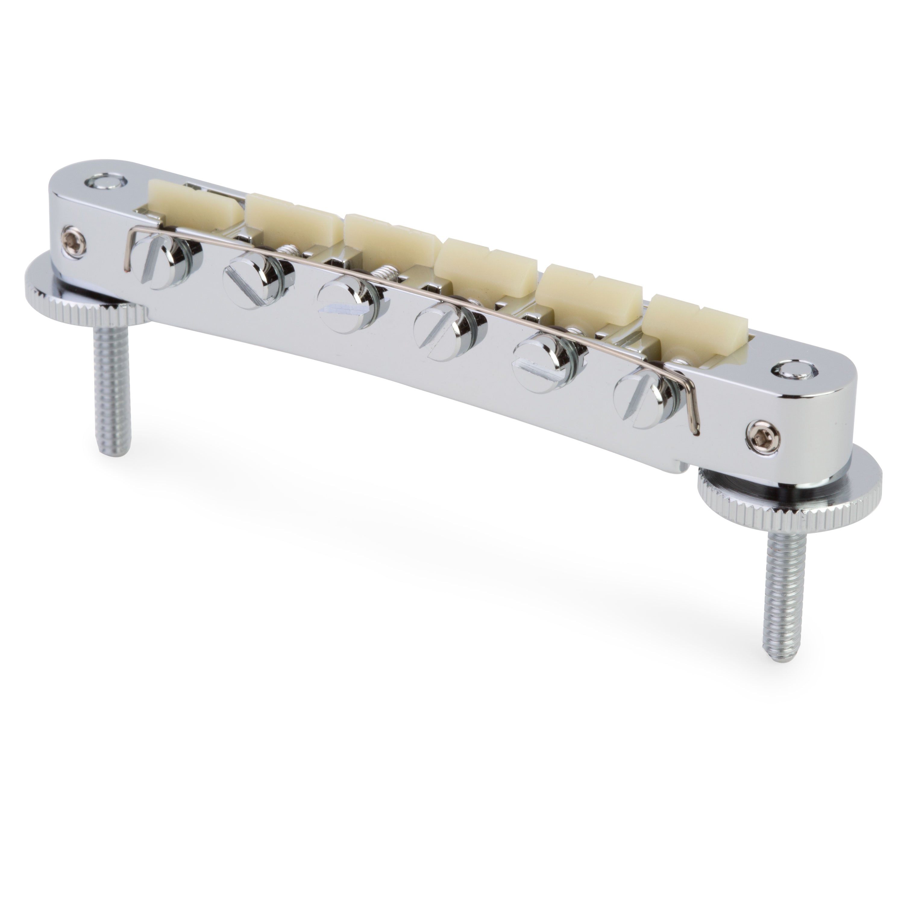 TonePros AVR2GP-C ABR-1 Tune-o-matic Bridge with G Formula Saddles, Chrome, Notched