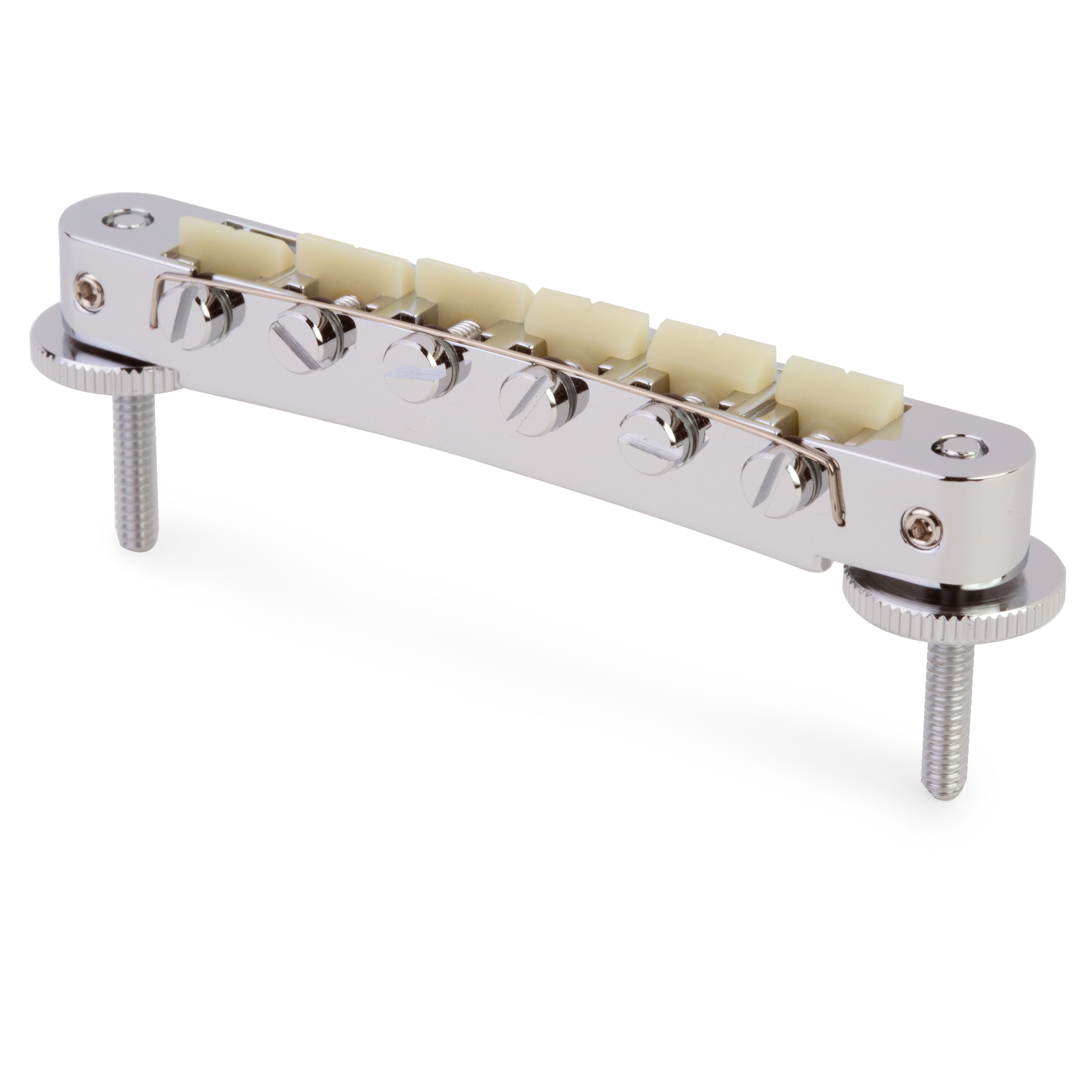 TonePros AVR2GP-C ABR-1 Tune-o-matic Bridge with G Formula Saddles, Nickel, Notched