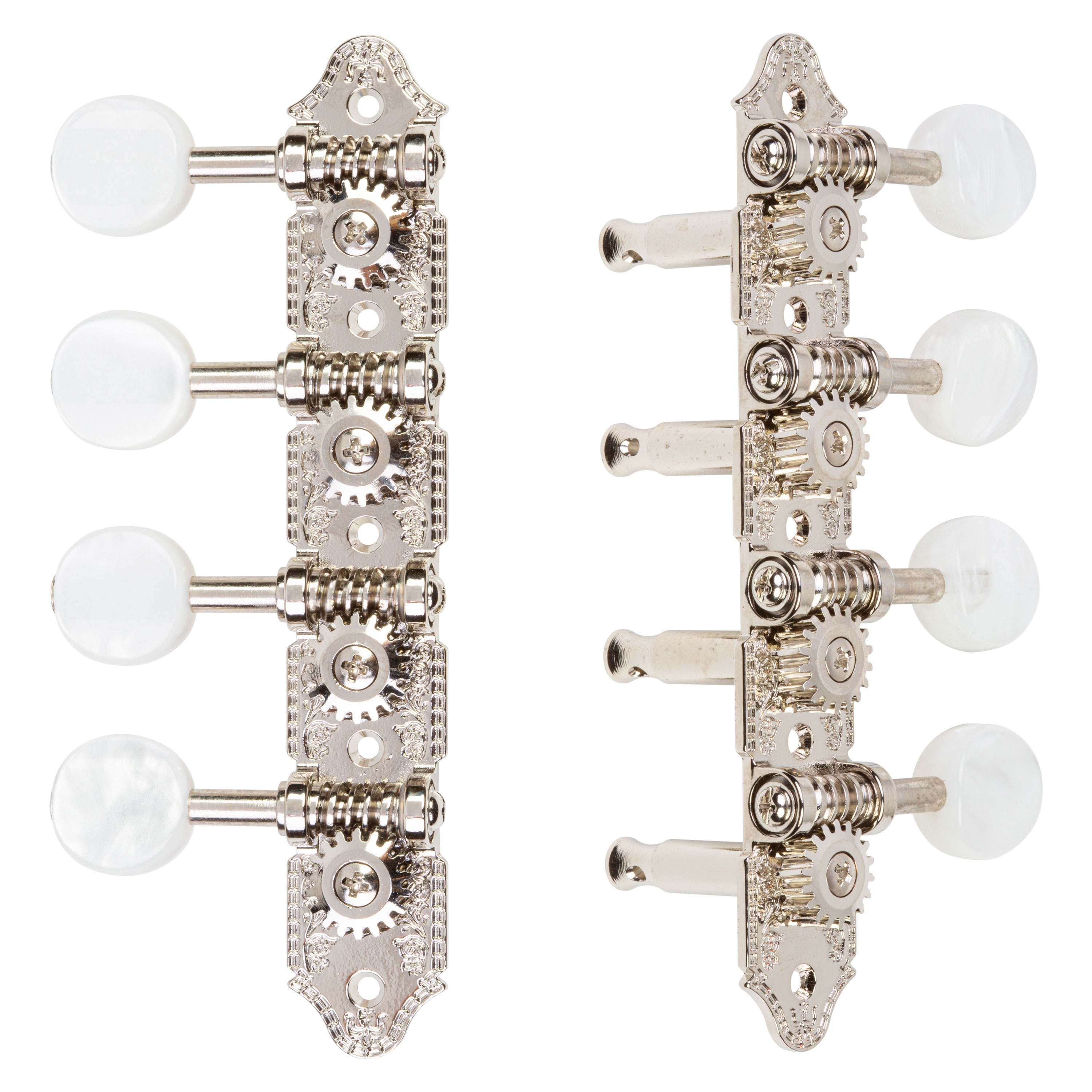 Grover A-Style 409 Mandolin Tuning Machines, Nickel, 4L/4R