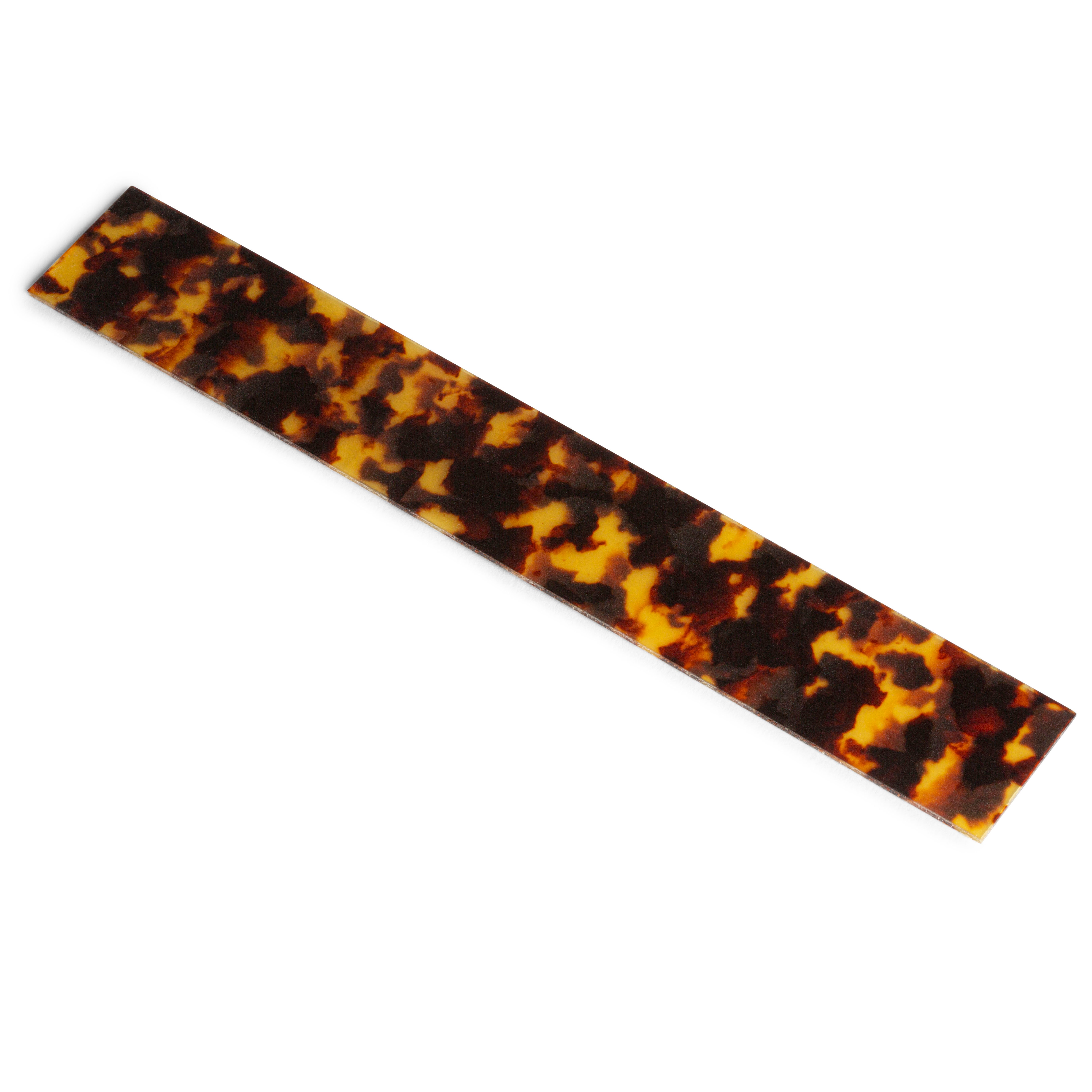 Celluloid Guitar Trim Blanks, Yellow Tortoise, 0.060" thick