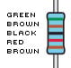 Resistors, 51K-ohm, 1% tolerance