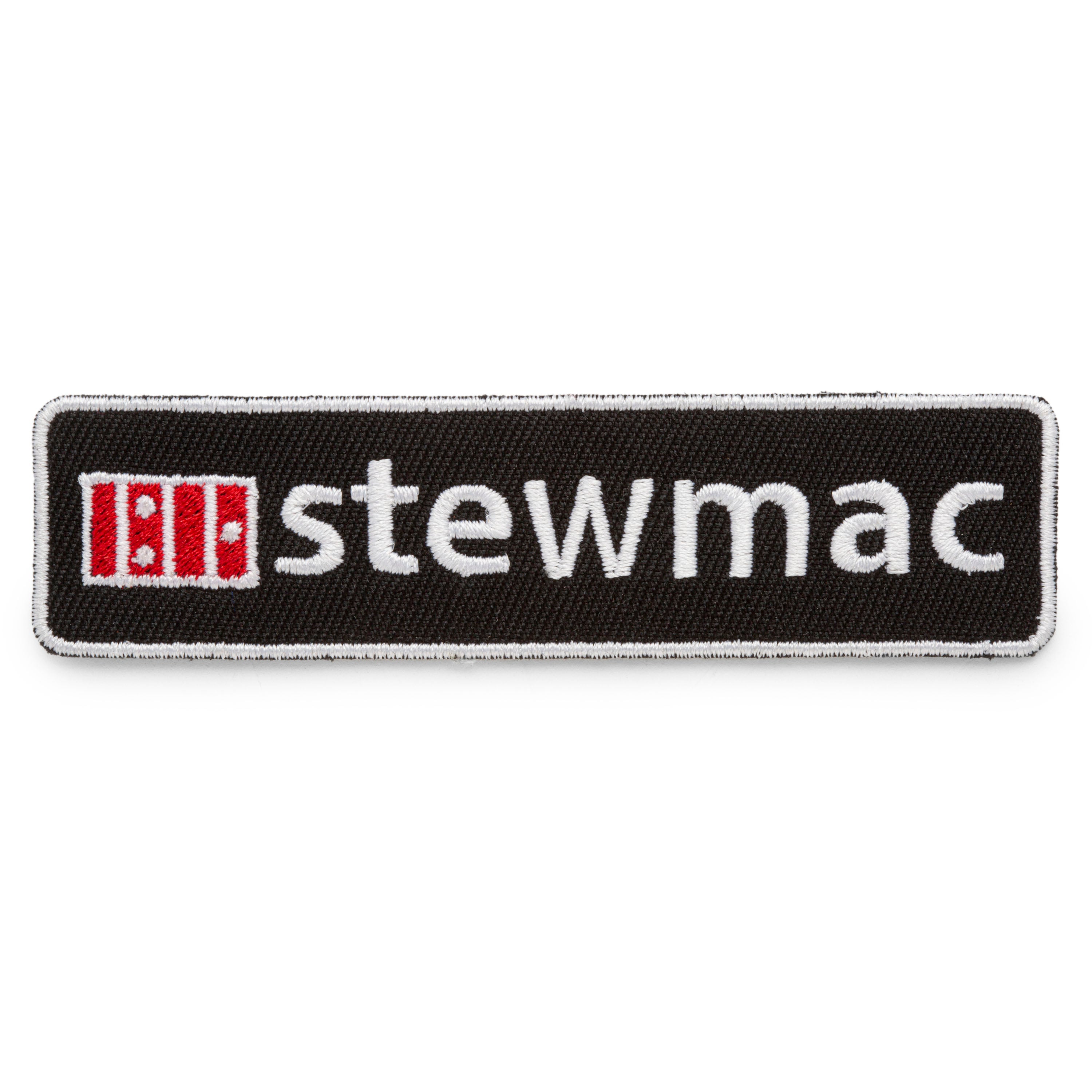 StewMac Patches, Logo with Black Background