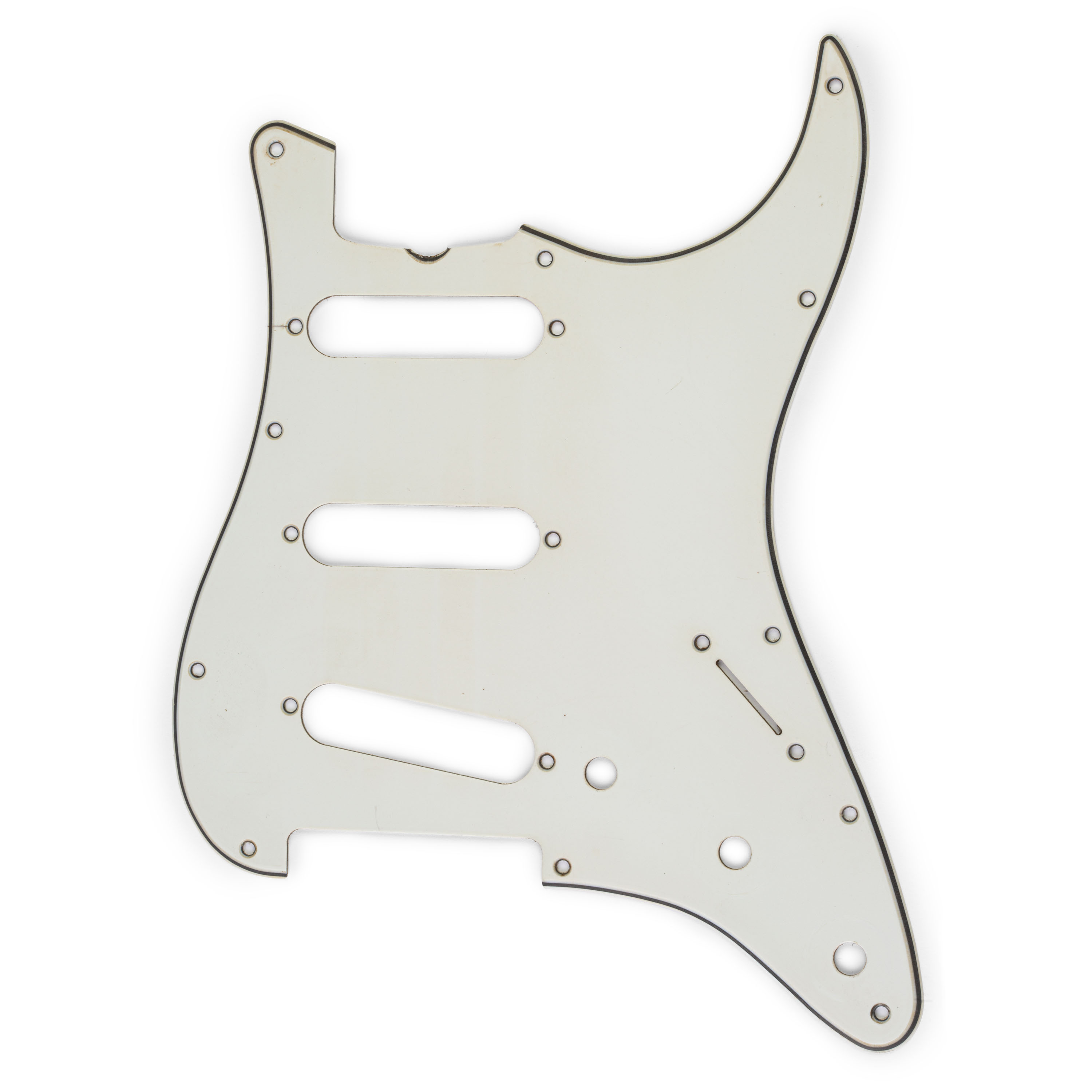 GuitarSlinger Aged Pickguard for Strat, Aged 62 Parchment