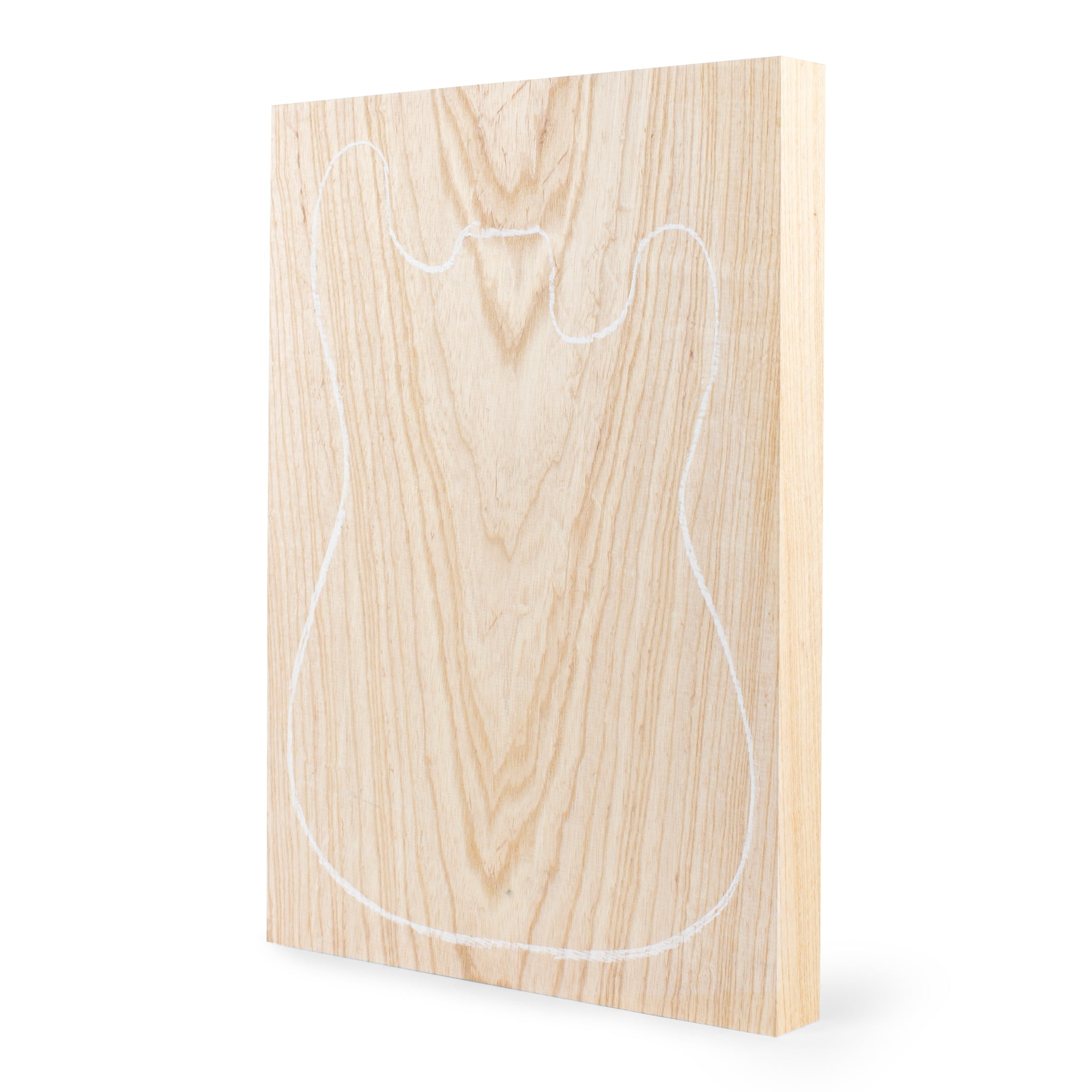 Swamp Ash Paint-grade Body Blank, 1-Piece