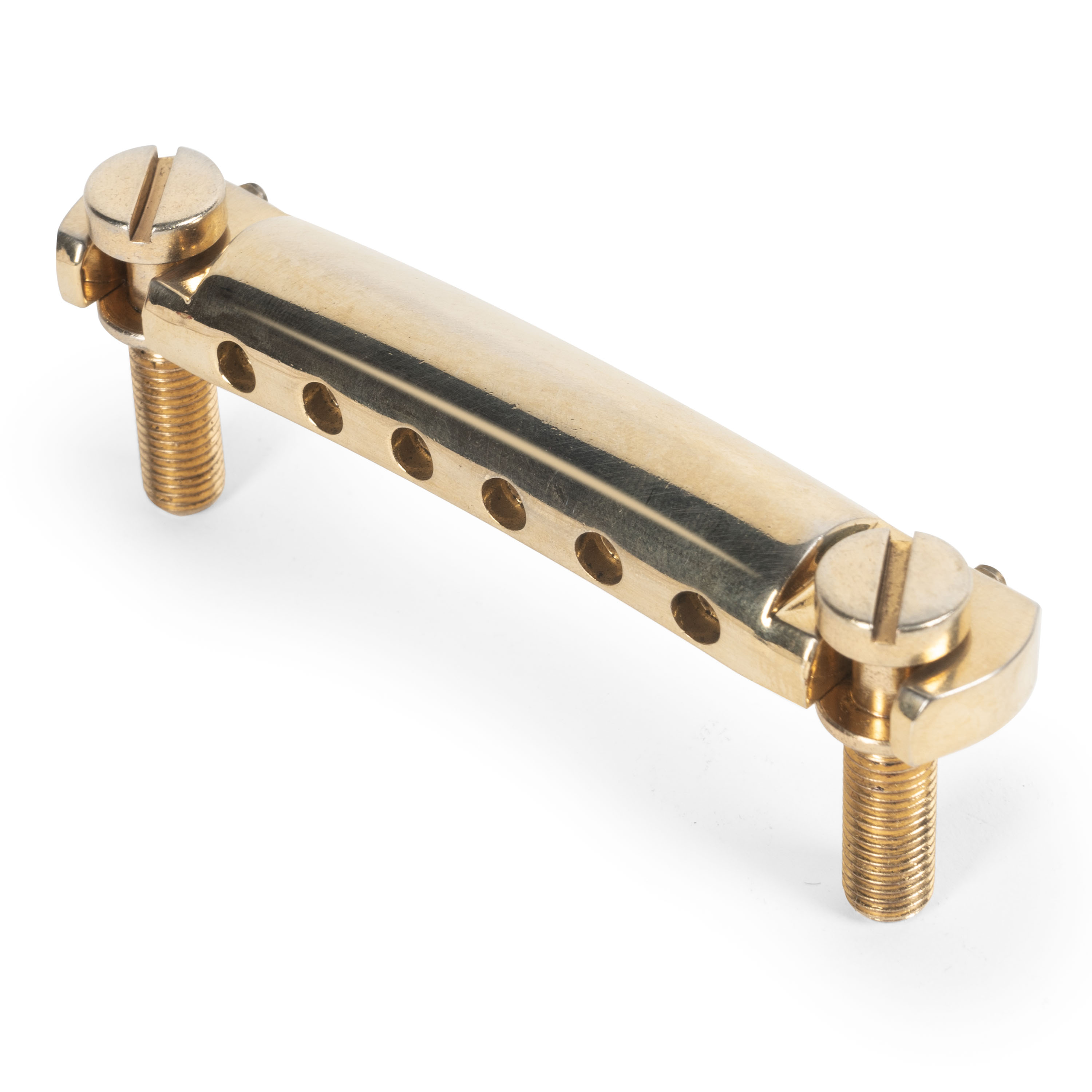 GuitarSlinger Cryocated Aged Aluminum Wraparound Bridge, Aged Gold