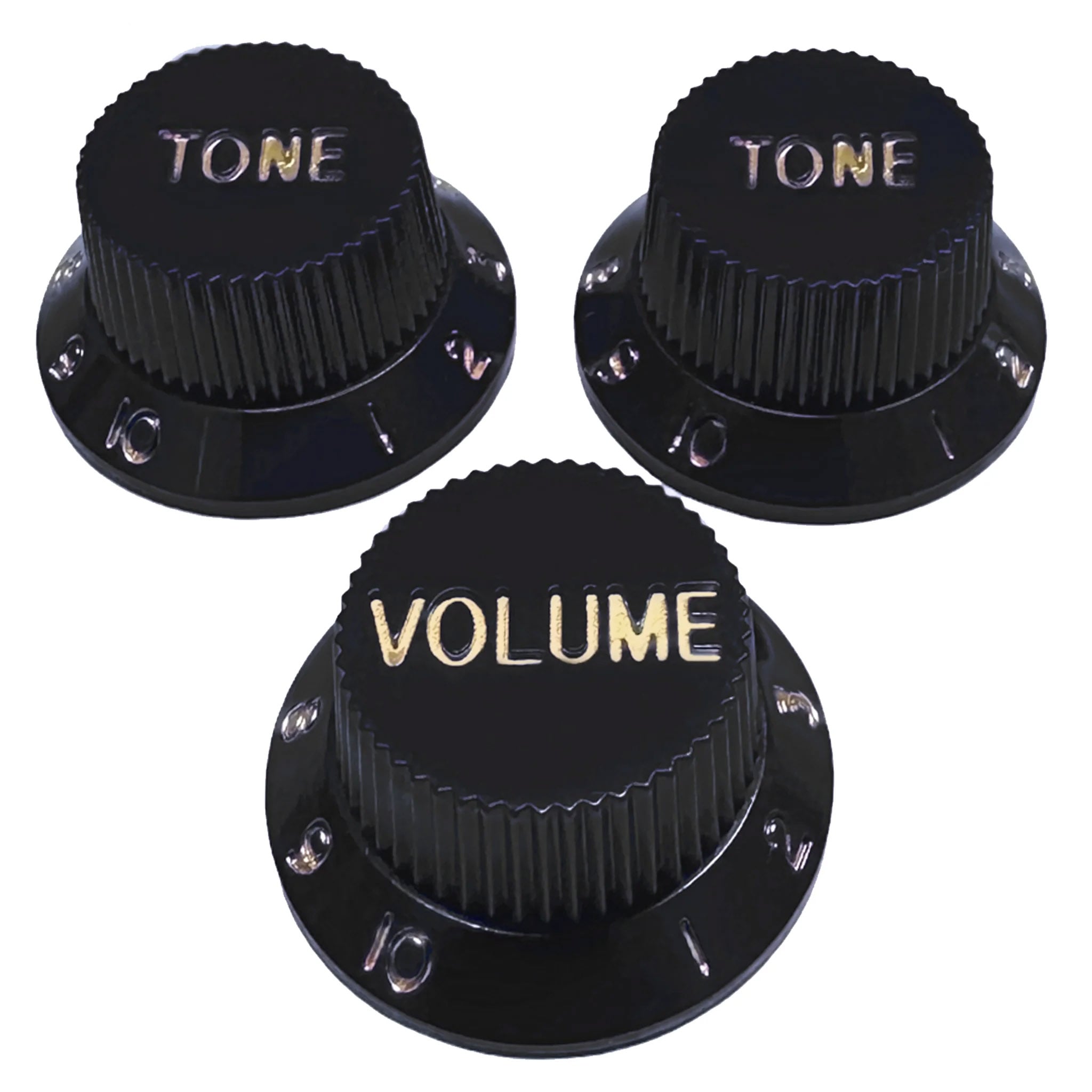 StewMac Volume + Tone Knobs for Strat - Set of 3