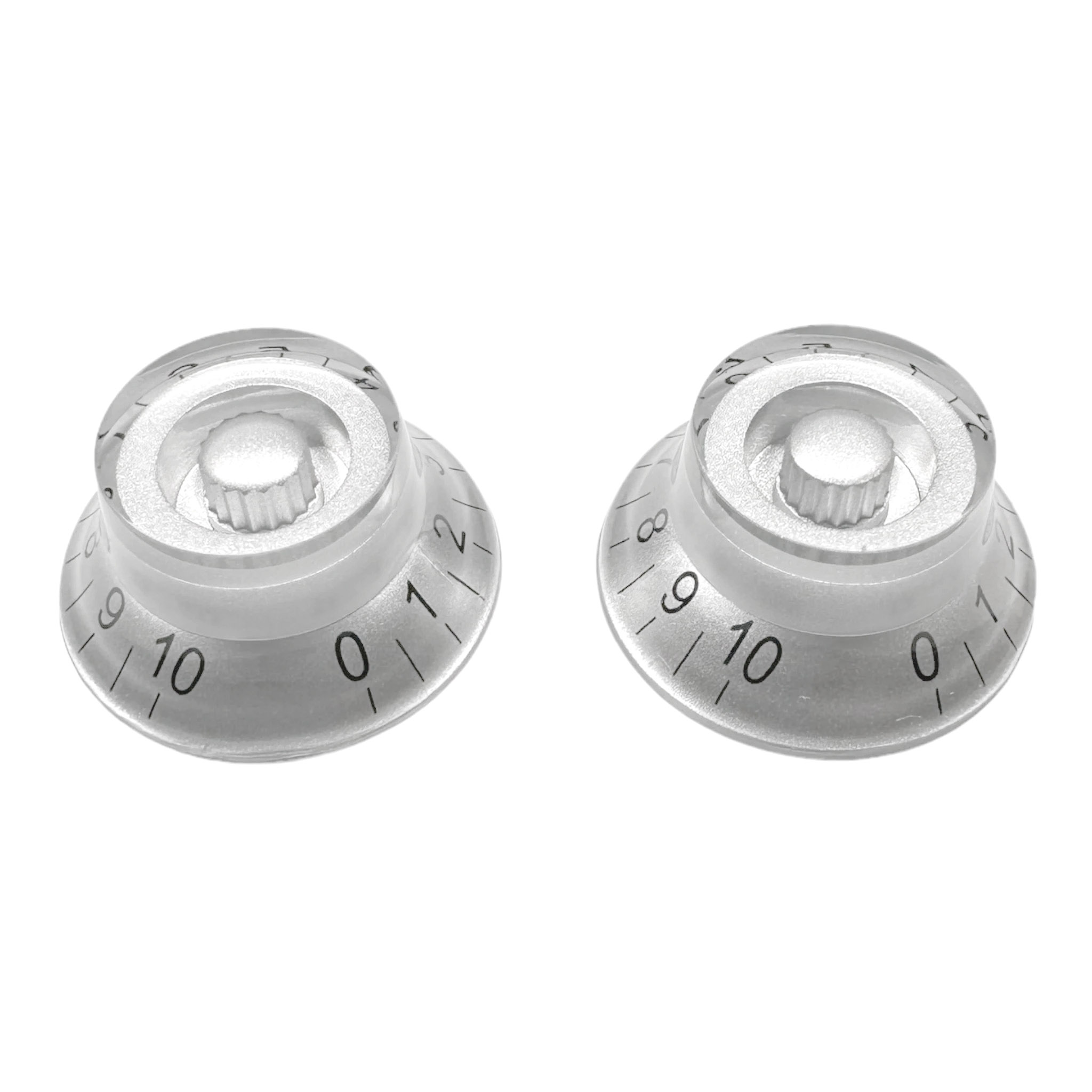 StewMac Bell Knob - 2 Pack, Silver