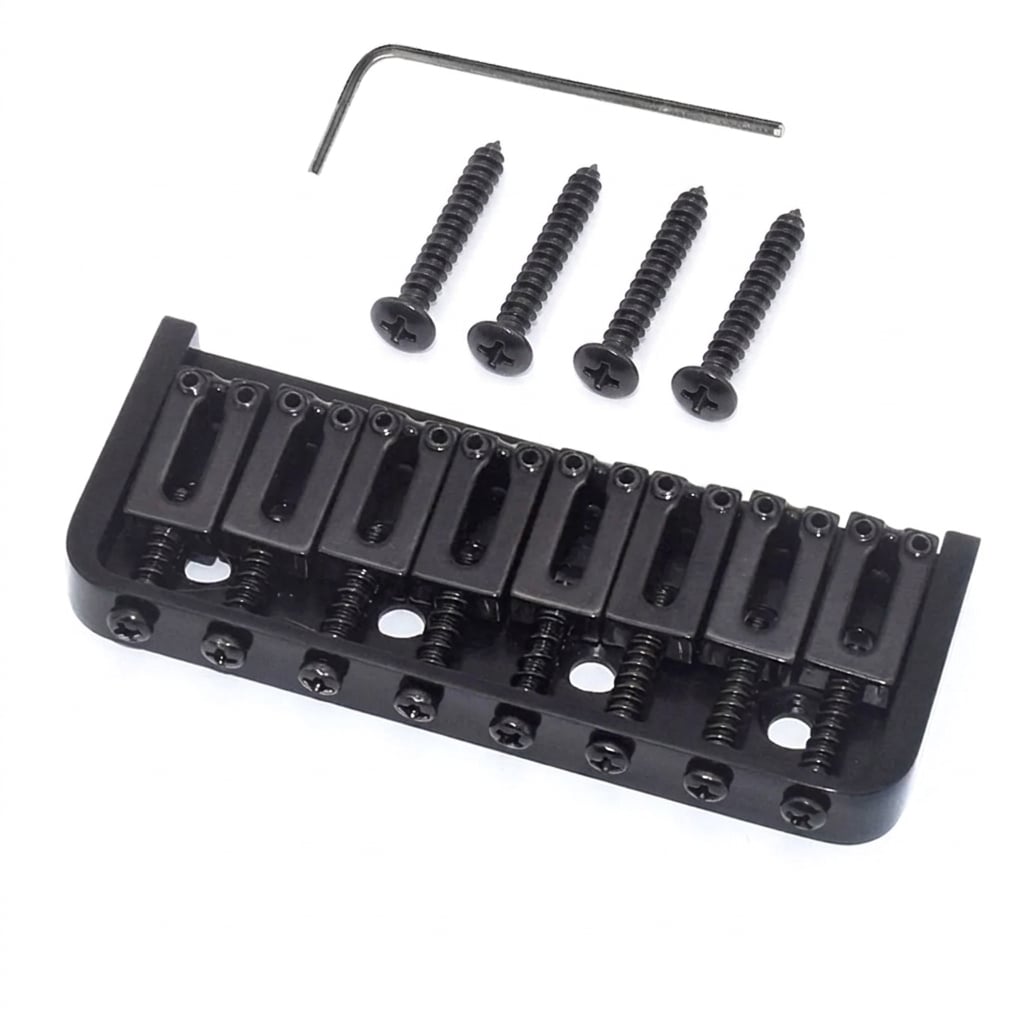 StewMac 8-String Hardtail Bridge, Black