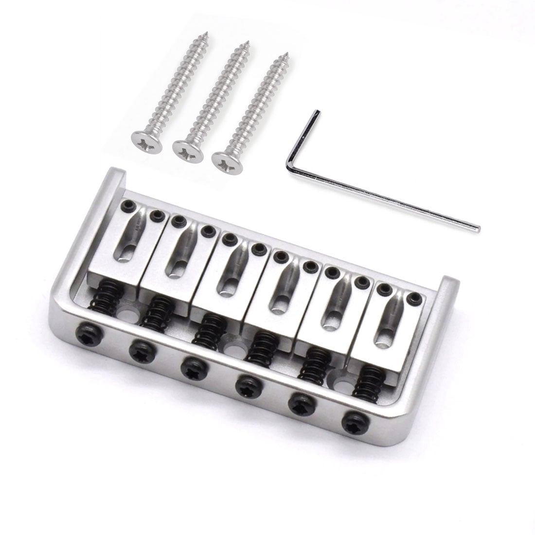StewMac Hardtail Bridge, Satin Chrome