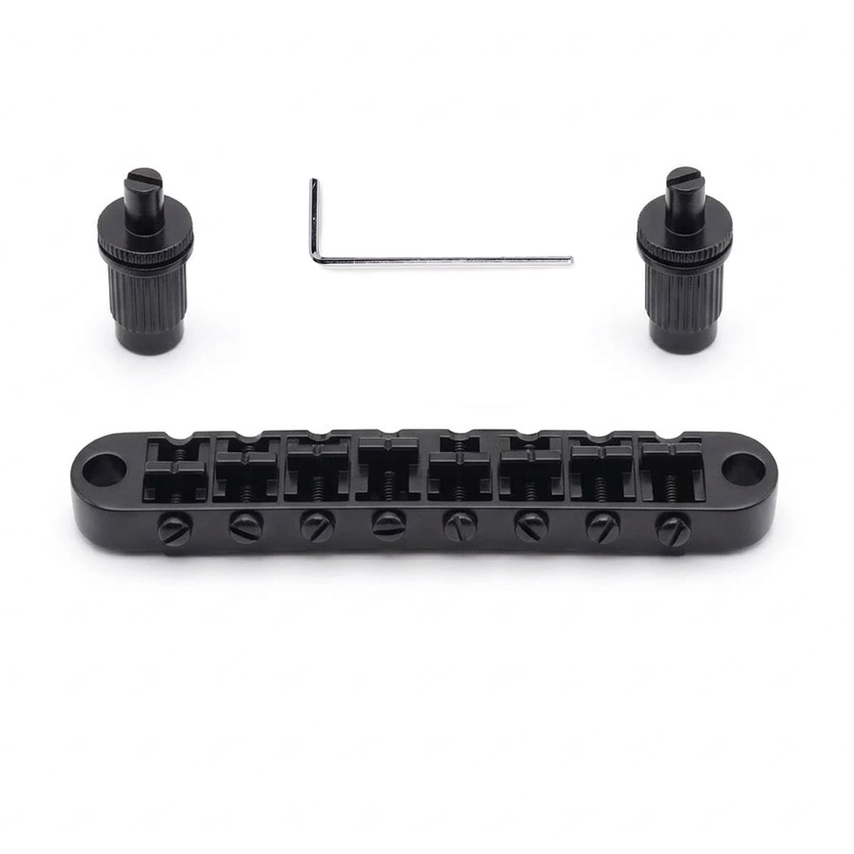StewMac 8-String Tune-O-Matic Bridge, Black