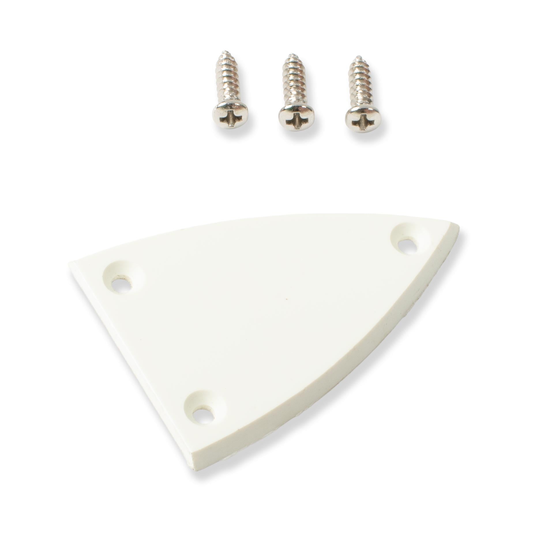 StewMac Large Spade Truss Rod Cover, White