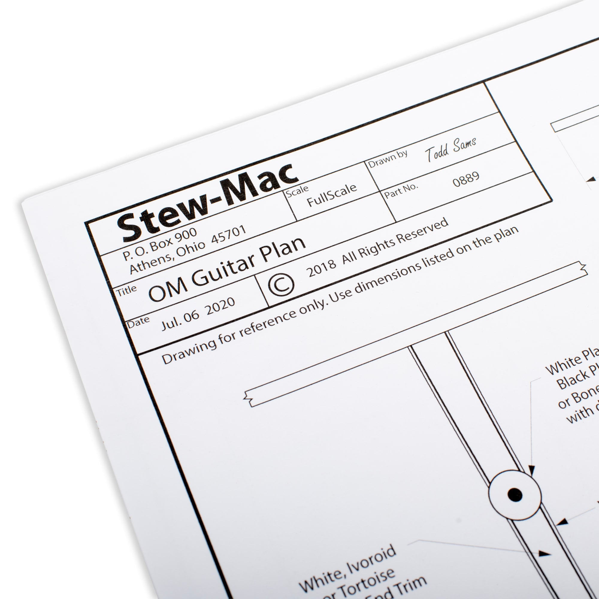 StewMac Unserviced Steel-string Acoustic Guitar Kit