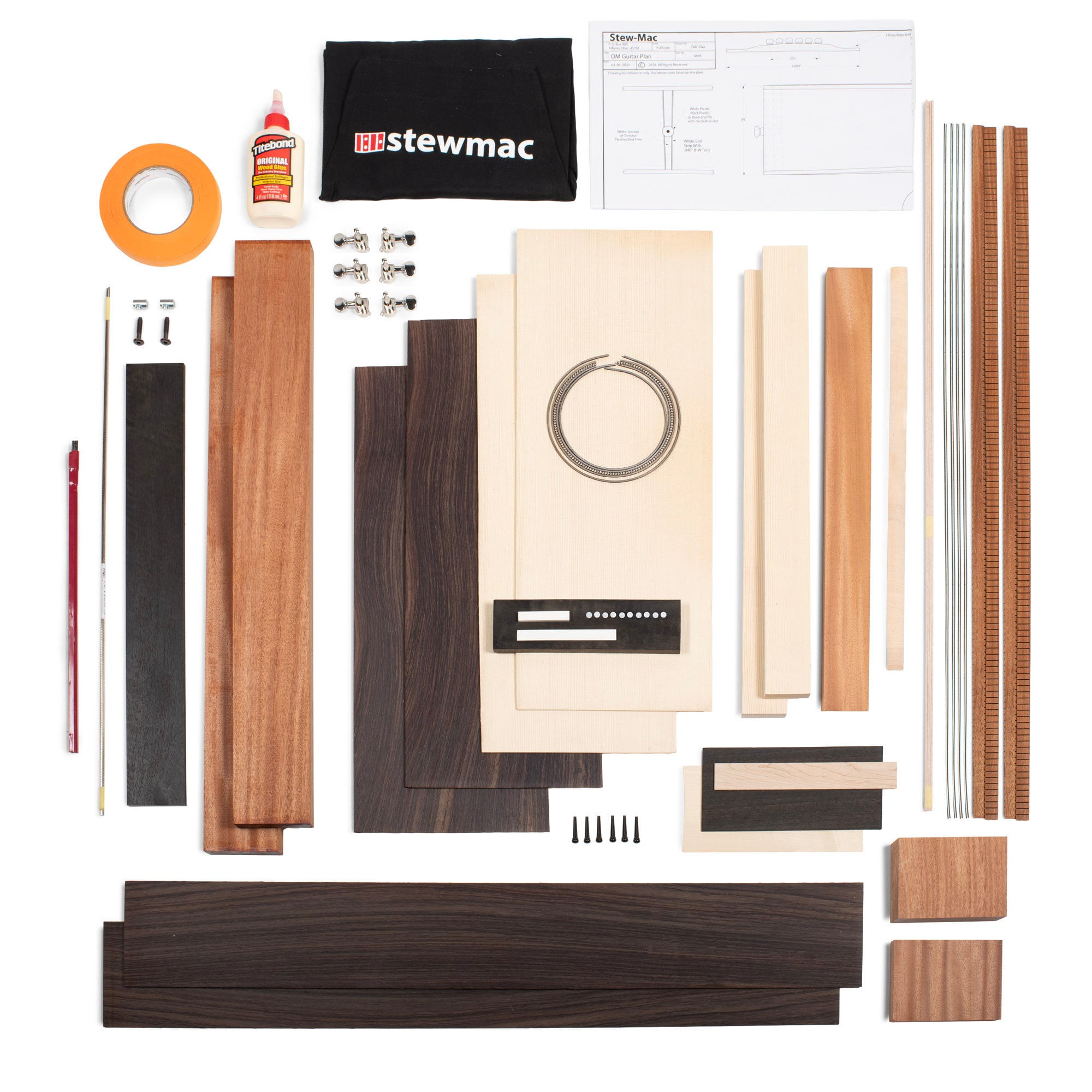 StewMac Unserviced Steel-string Acoustic Guitar Kit